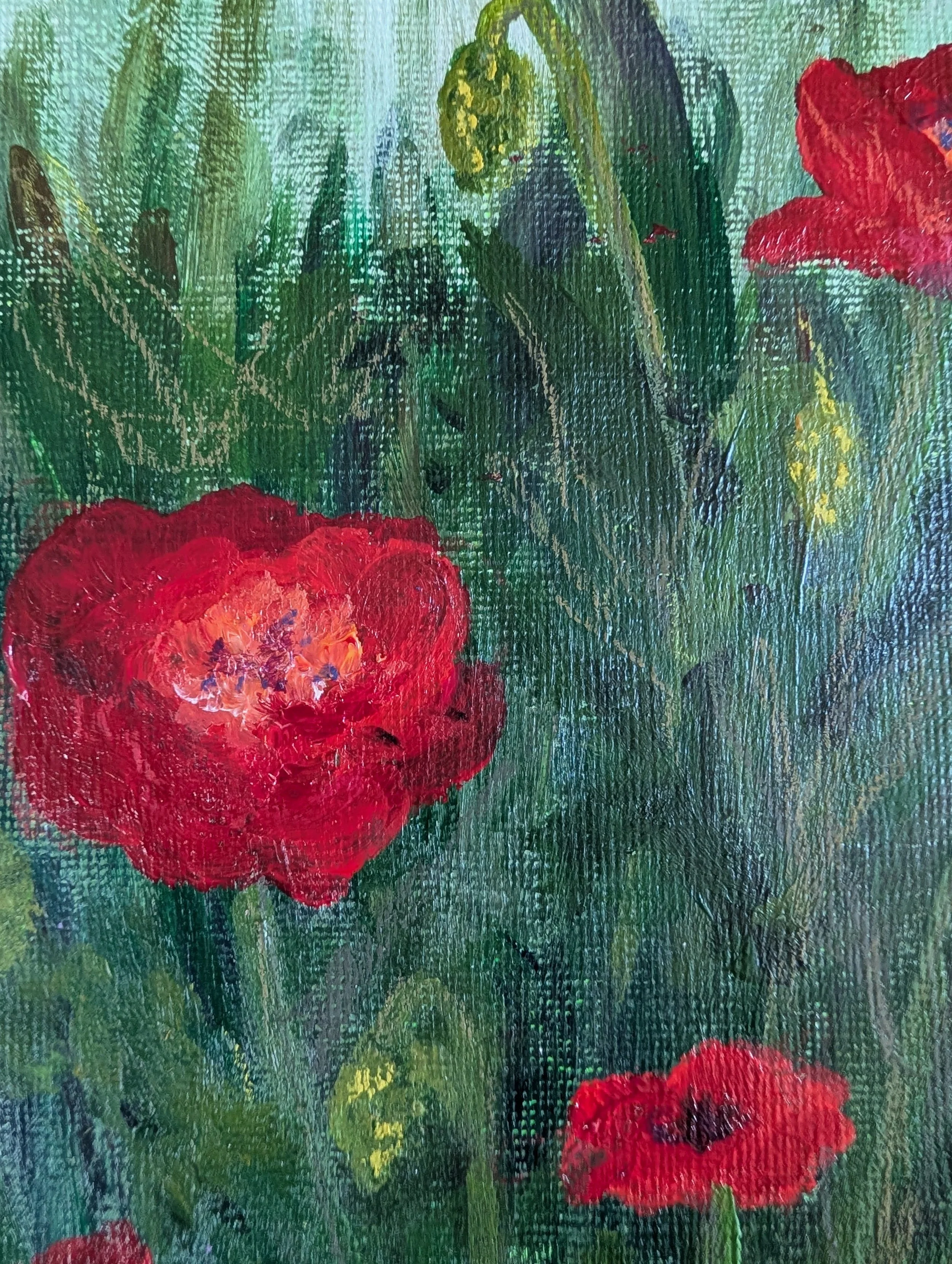 close up acrylic painting poppy flower art painting colorado nature art.jpg