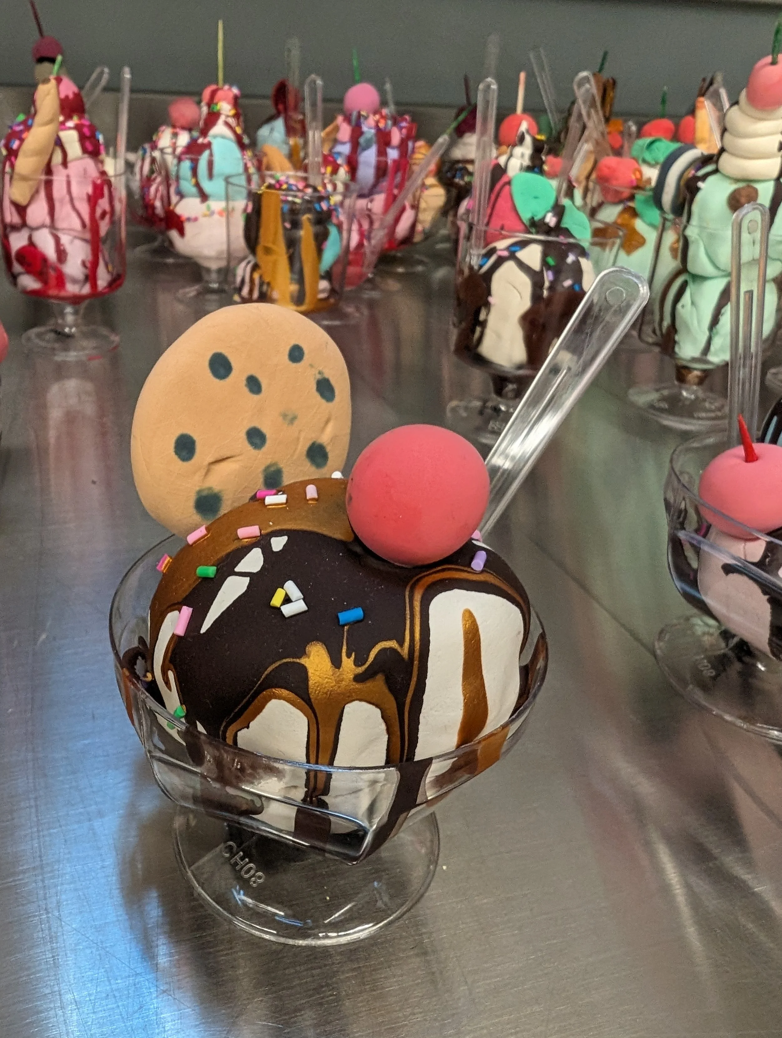 model magic sundae sculpture kids art party 3.jpg