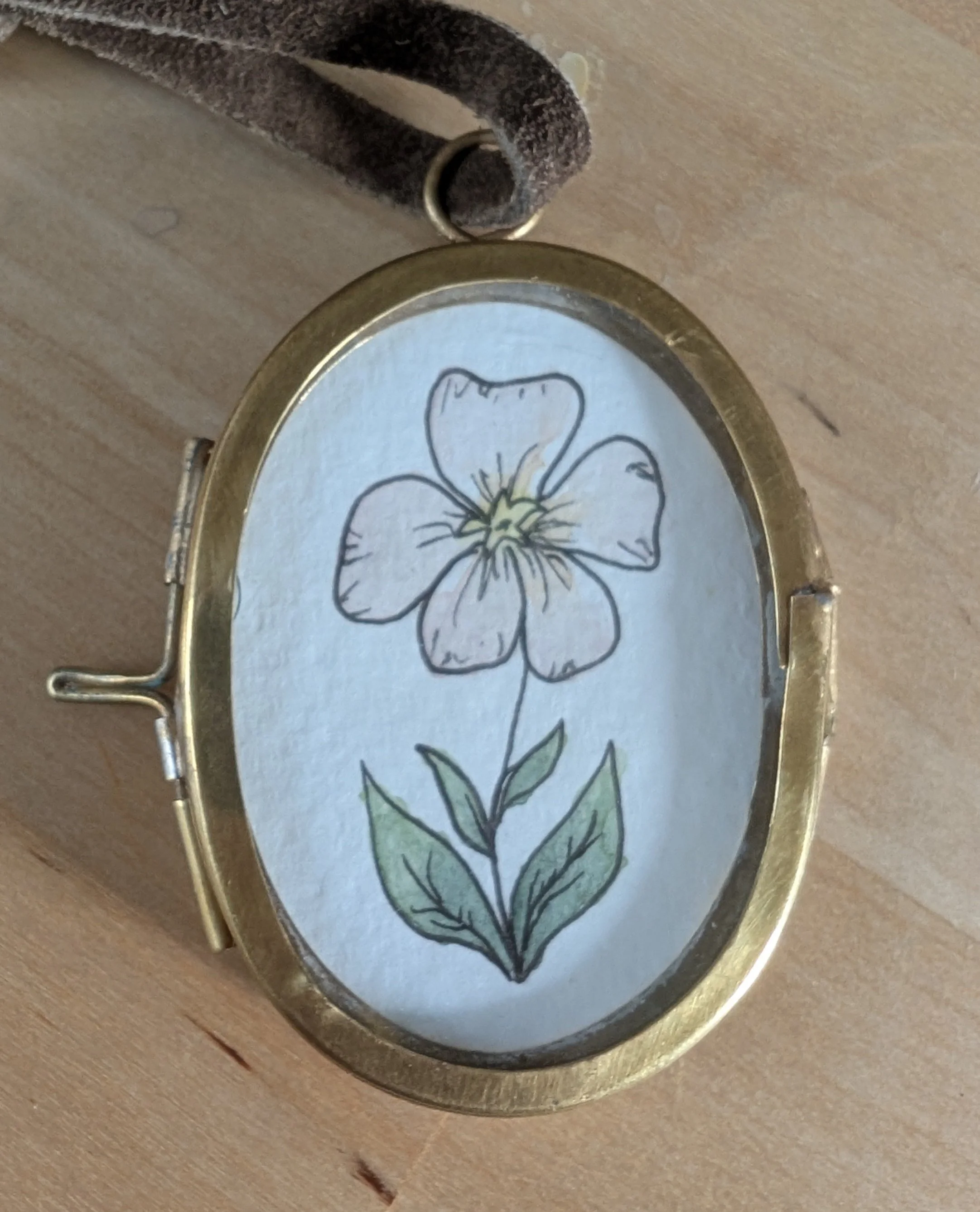 march birth flower painting daffodil round frame.jpg