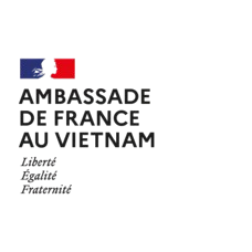 Logo de l'Ambassade de France au Vietnam avec le drapeau français .