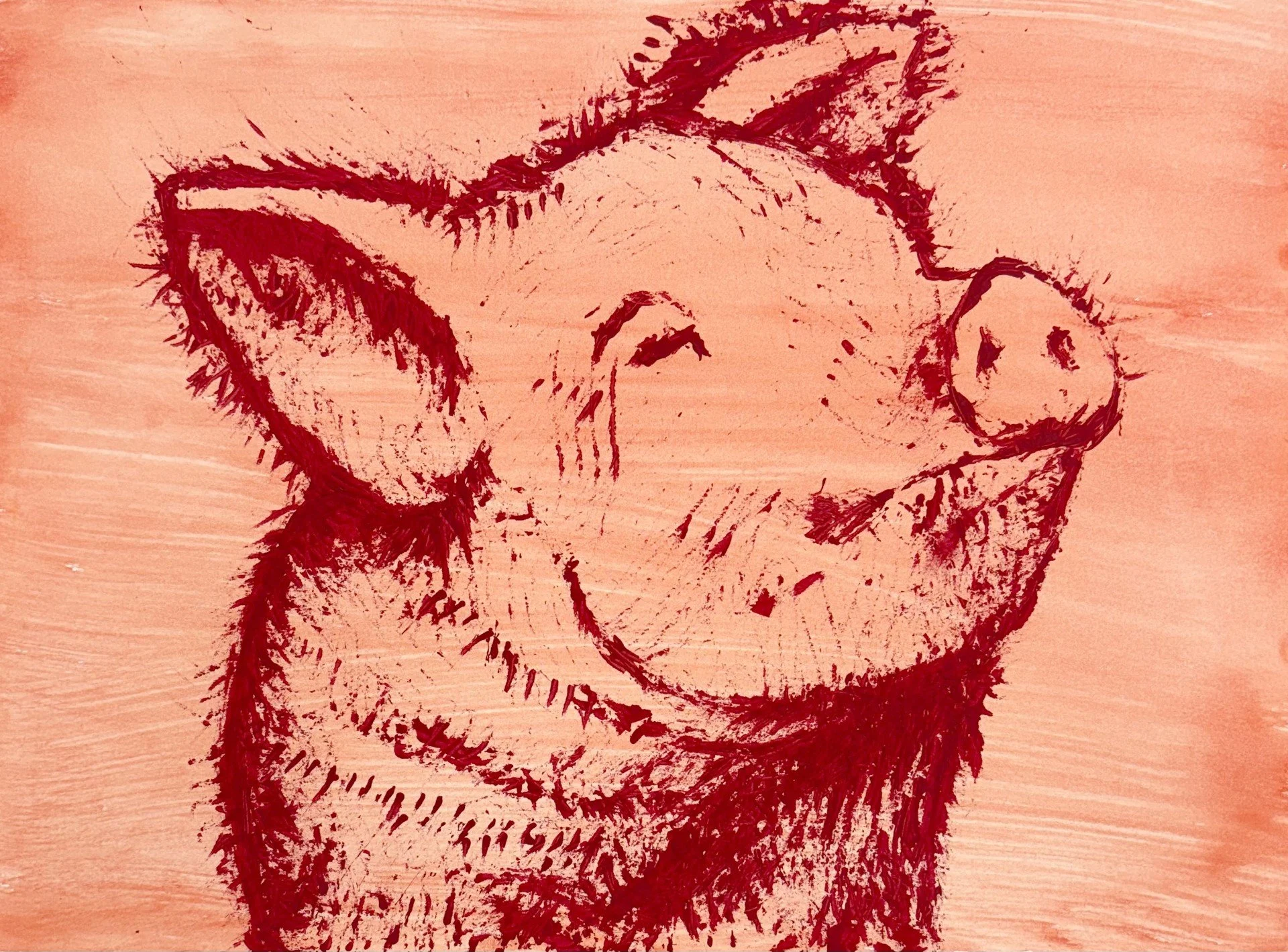 Untitled 
12"x18"
Acrylic paint, Watercolor