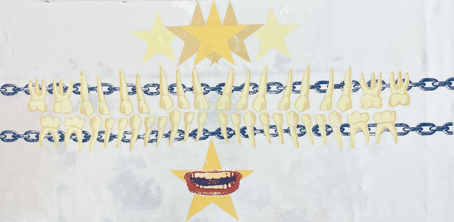 Look At That Smile
1.5ftx4ft
Fabric, Ink