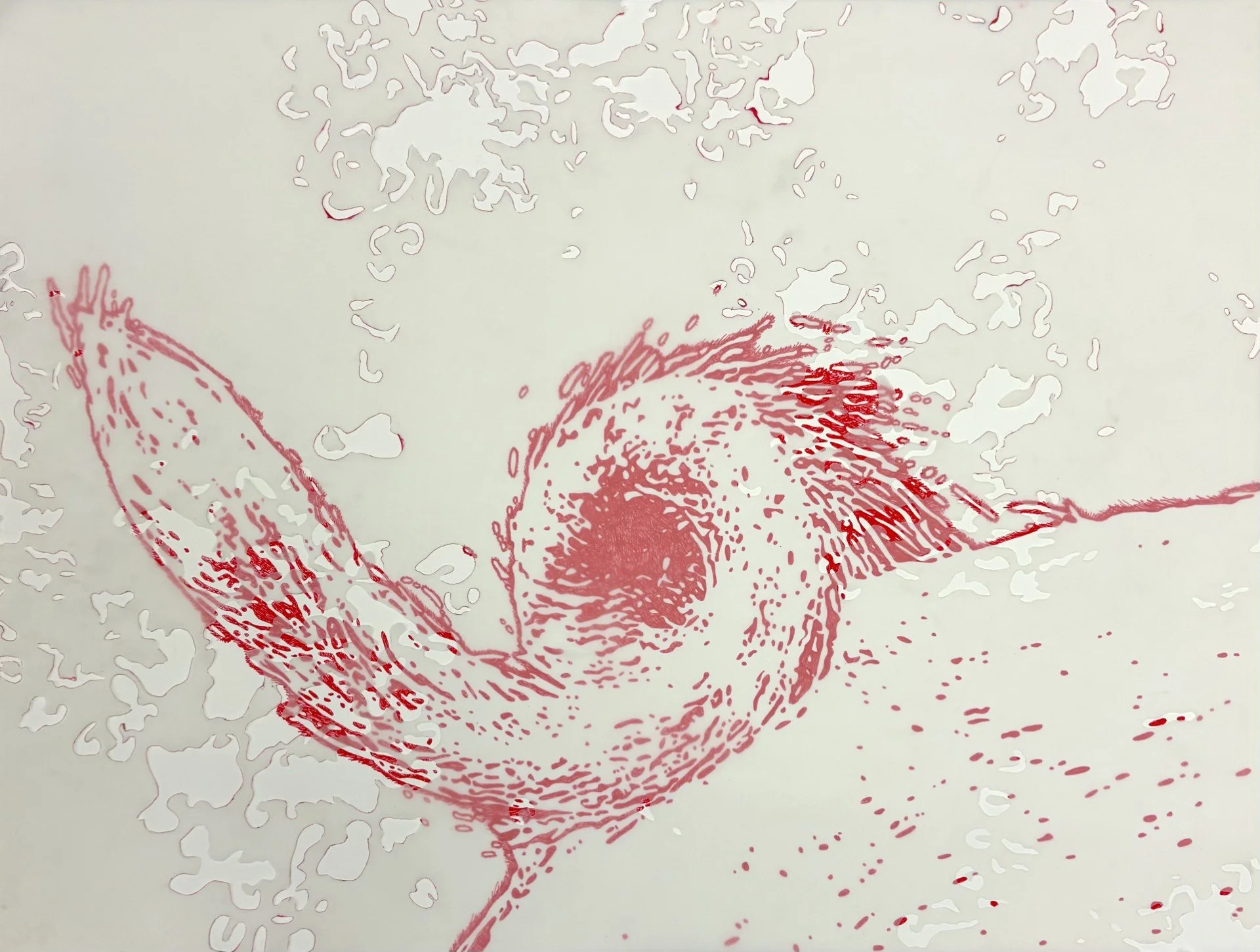 Corkscrew
19” x 25”
Paper, Vellum, Ink