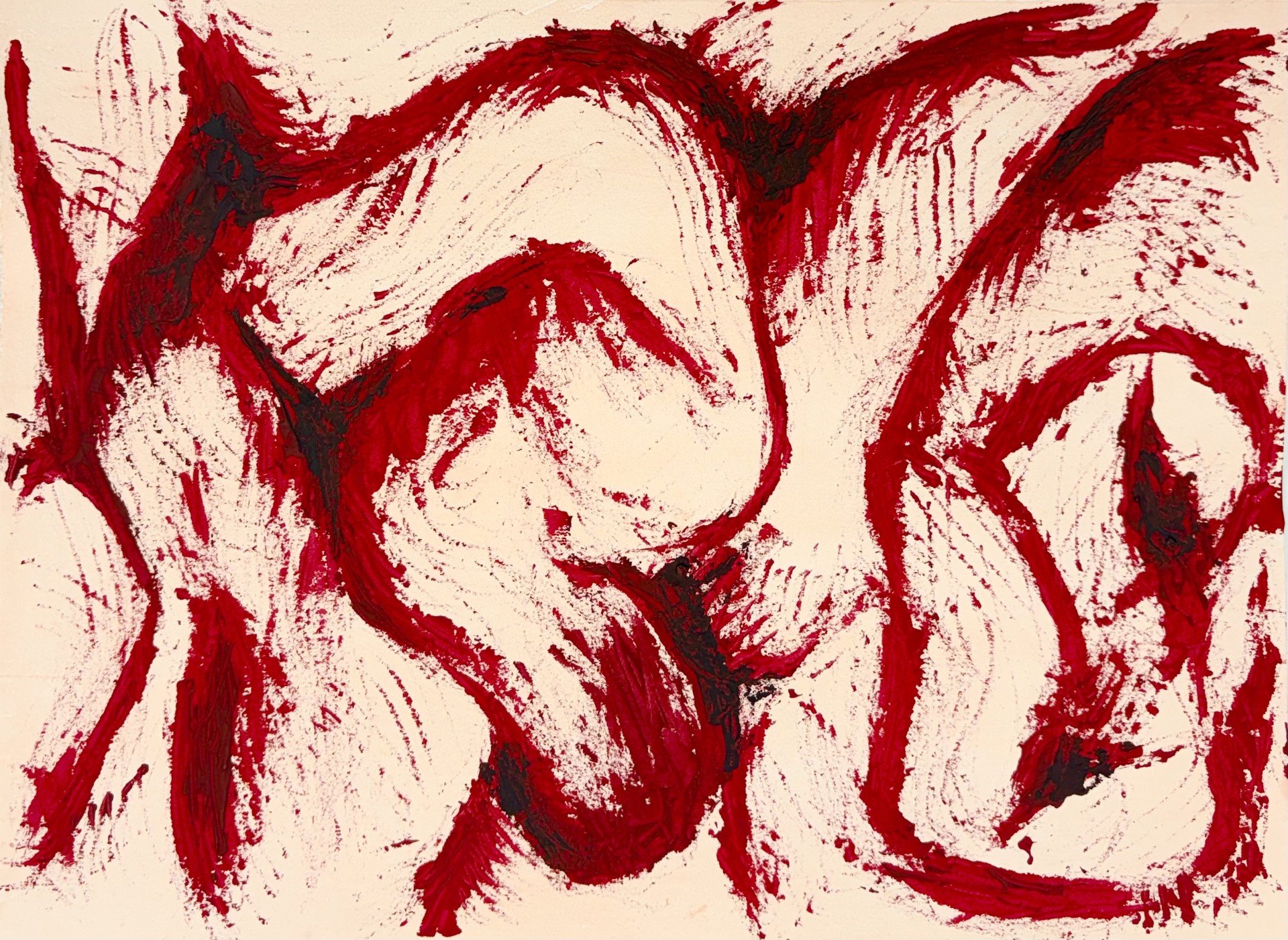 Untitled 
12"x18"
Acrylic paint, Watercolor