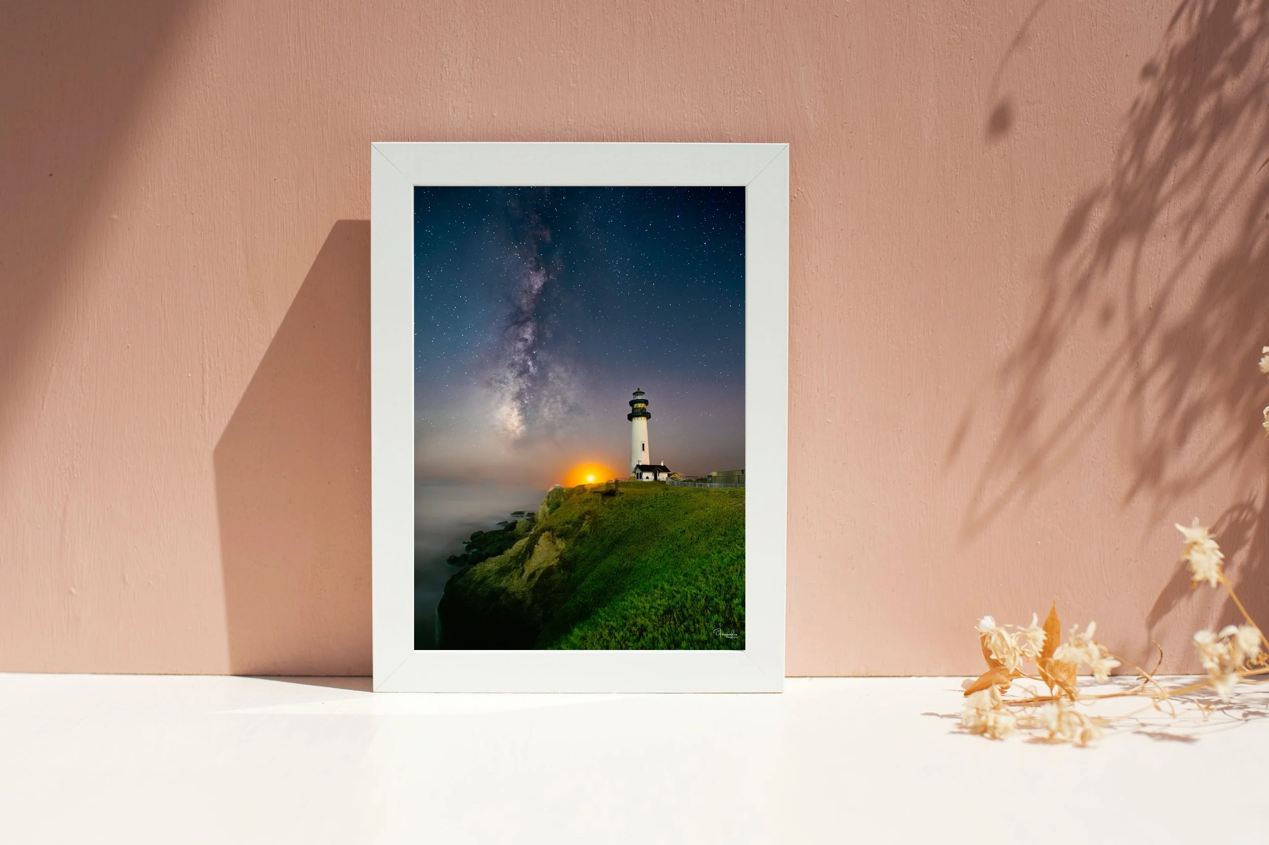 Frame mockup of the milky way night photo