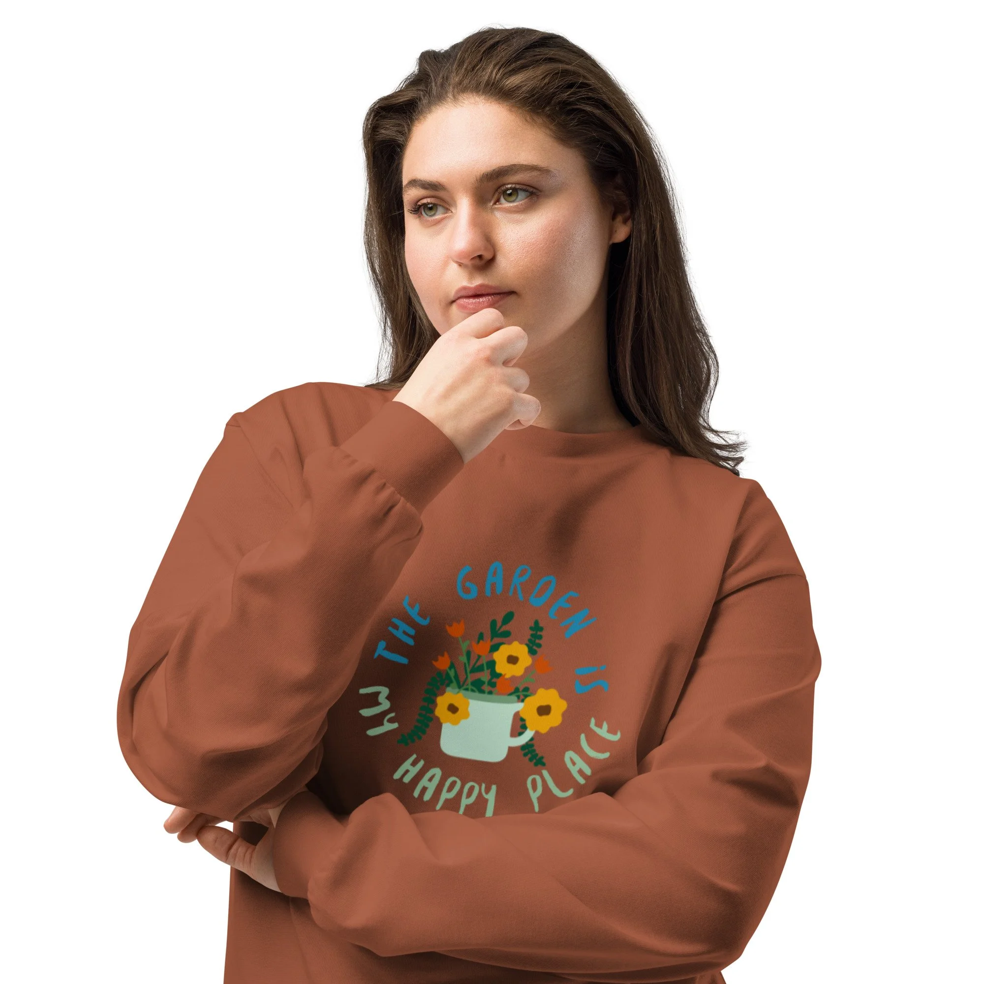 The Garden Is My Happy Place, Premium Heavyweight Long Sleeve Shirt