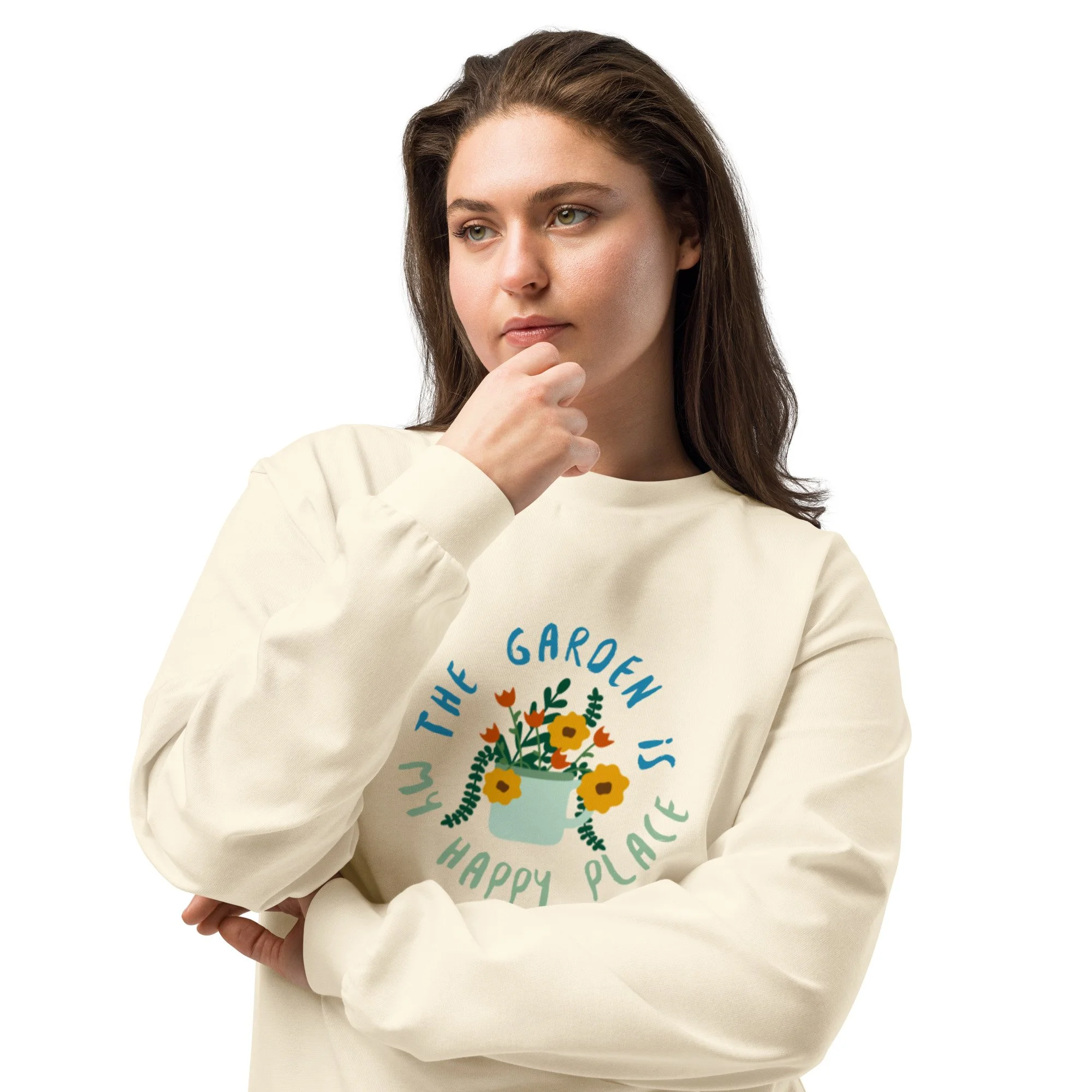 The Garden Is My Happy Place, Premium Heavyweight Long Sleeve Shirt