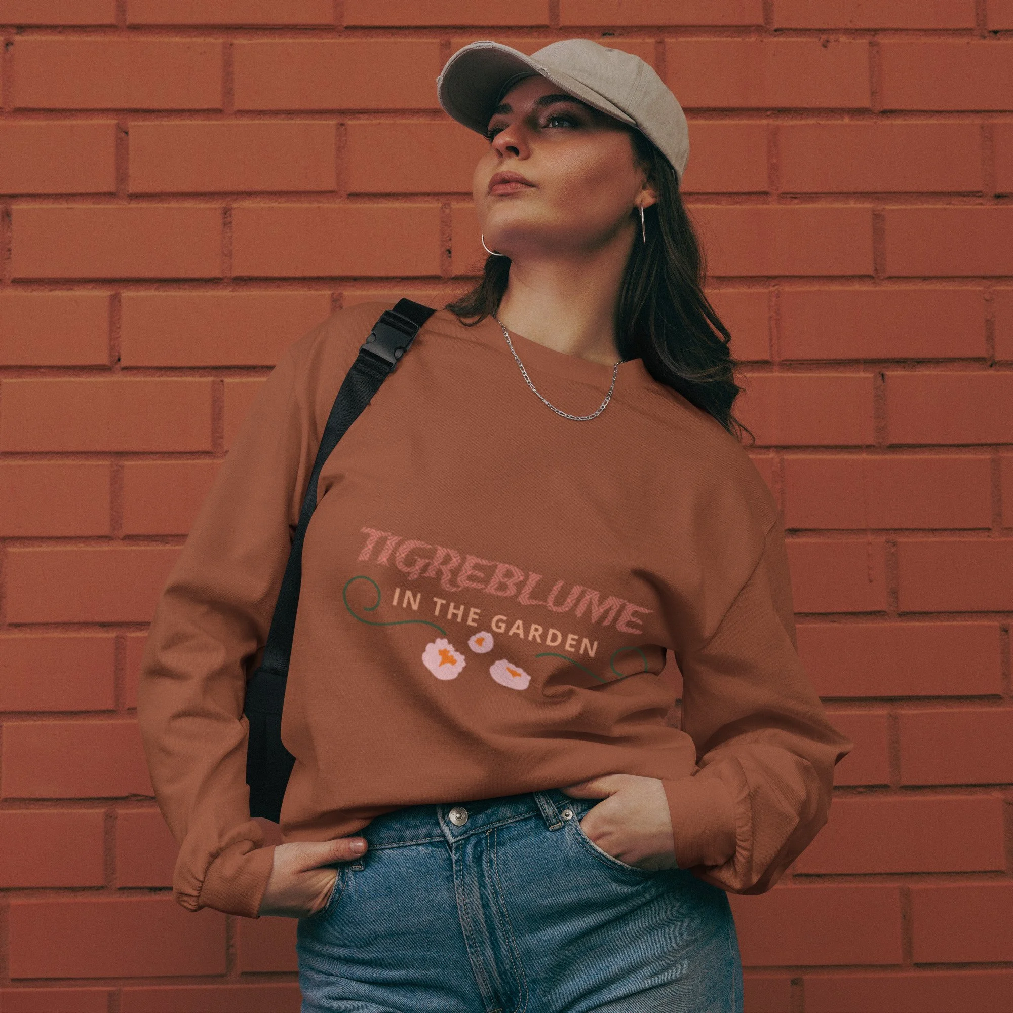 TigreBlume In The Garden, Premium Heavyweight Long Sleeve Shirt