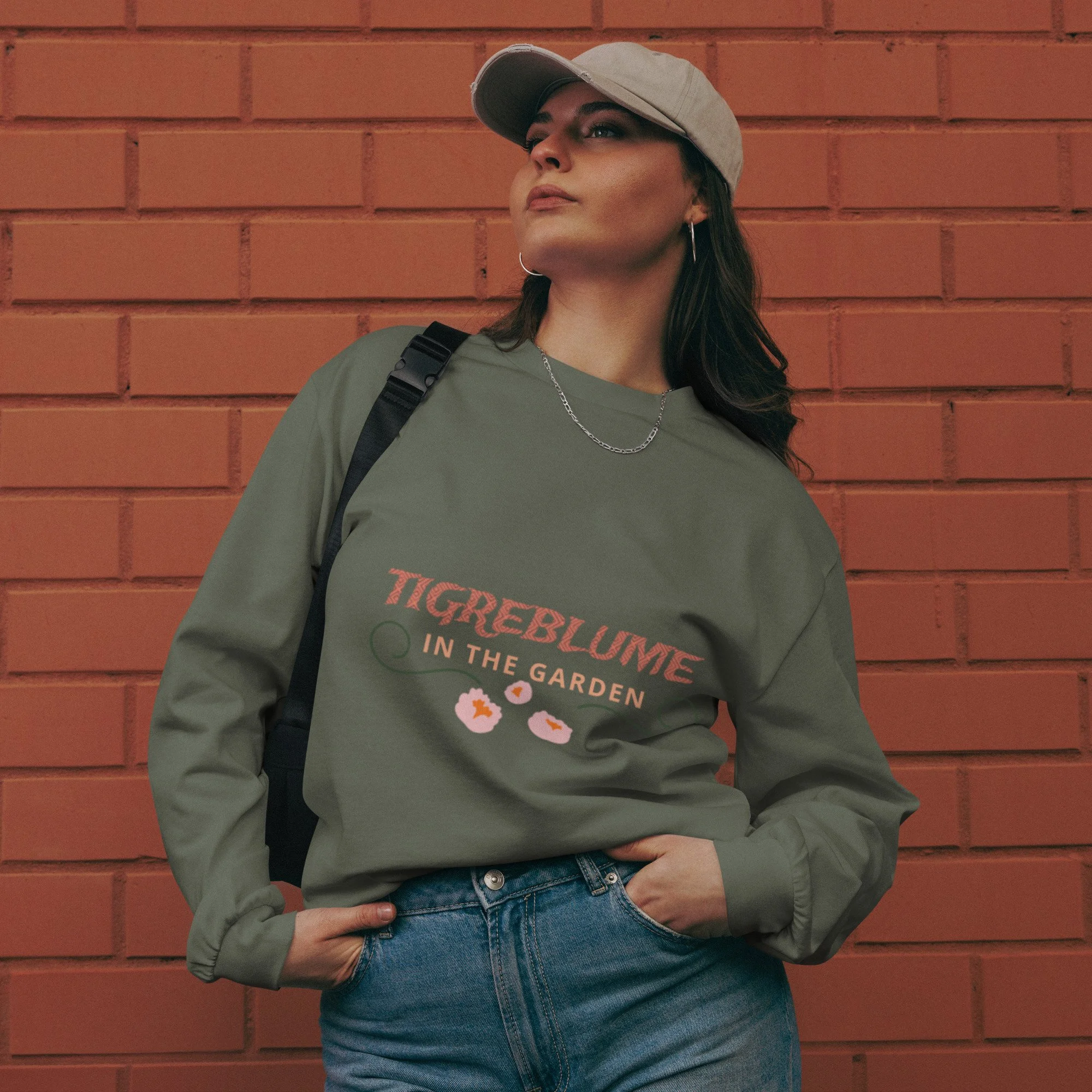 TigreBlume In The Garden, Premium Heavyweight Long Sleeve Shirt