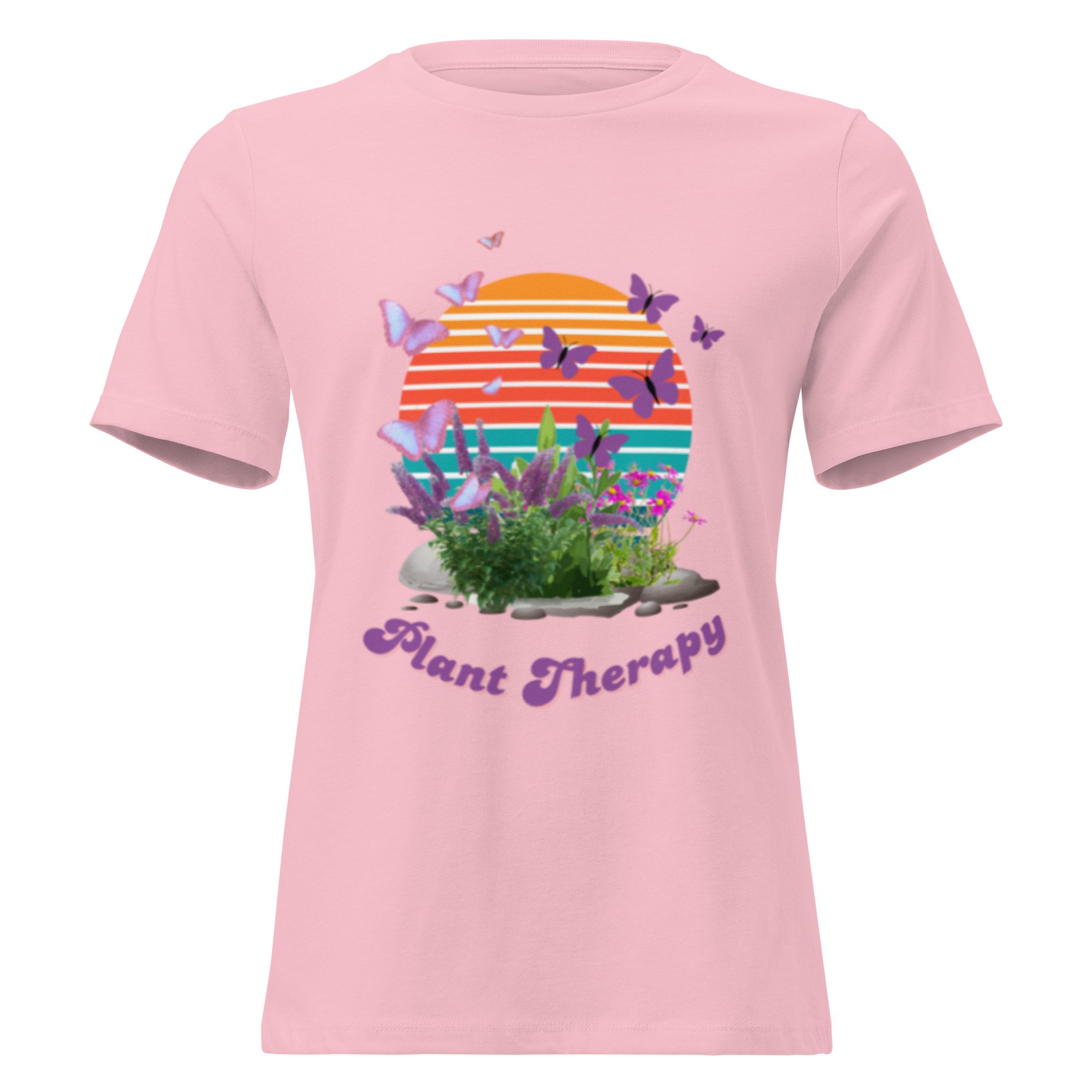 Women's Relaxed Soft Cotton T-Shirt, Plant Therapy Design