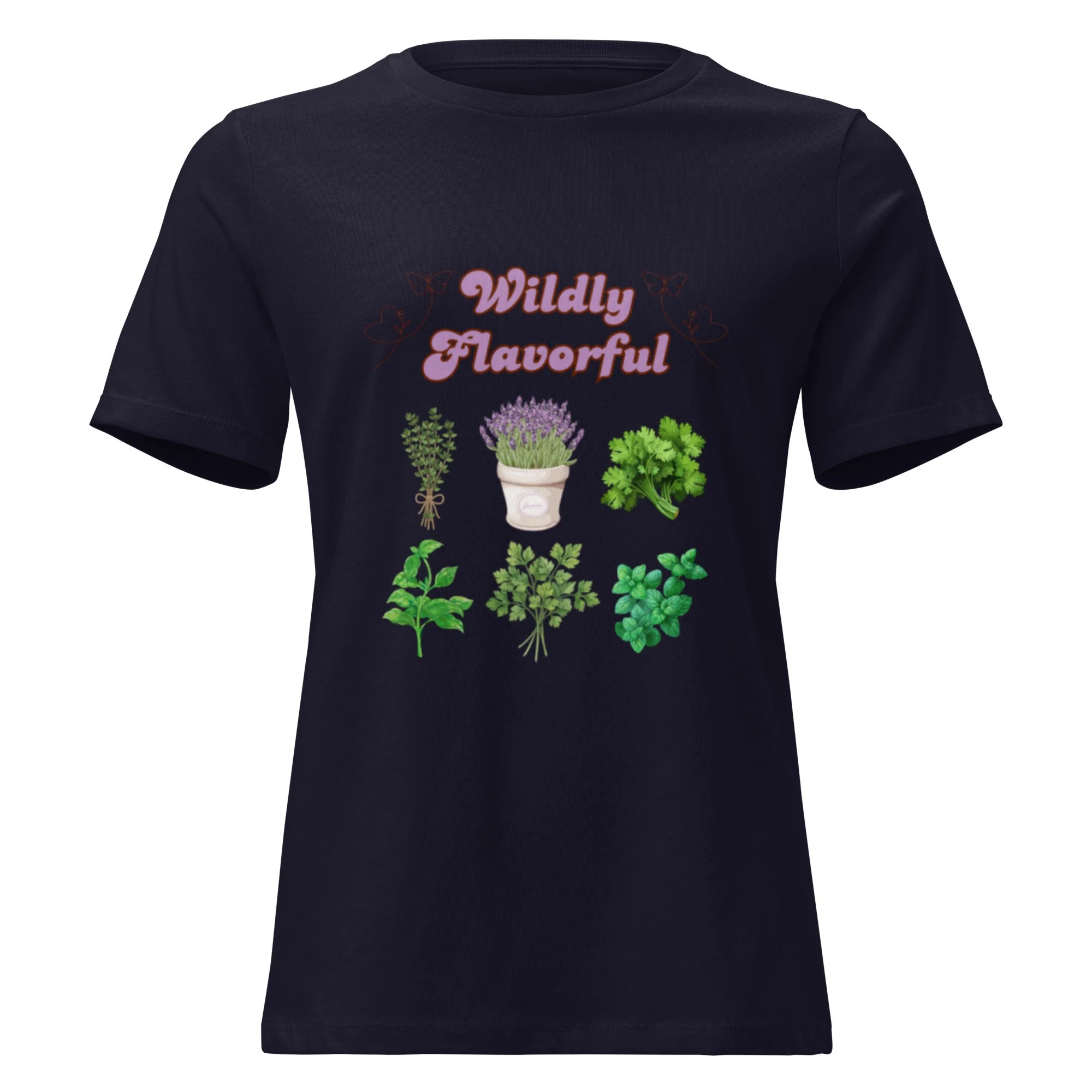 Women's Relaxed Soft Cotton T-Shirt, Wildly Flavorful Design