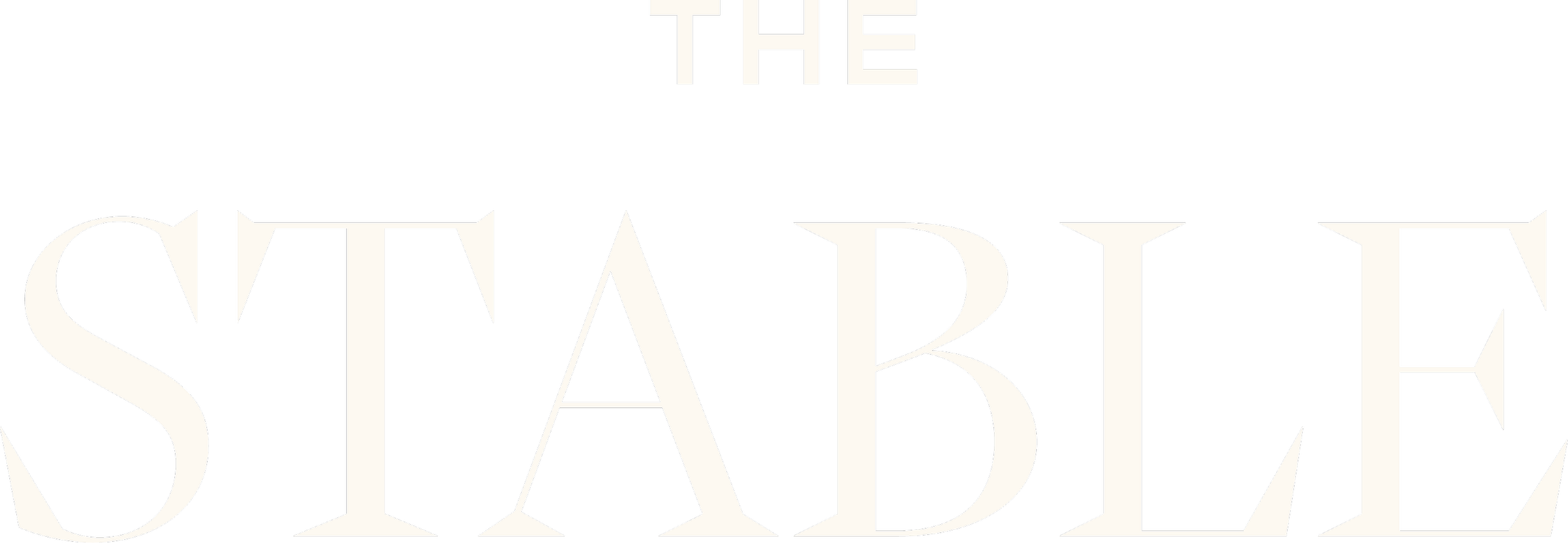 The image features the words "THE STARTUP STABLE" written in bold, uppercase letters with a black background.
