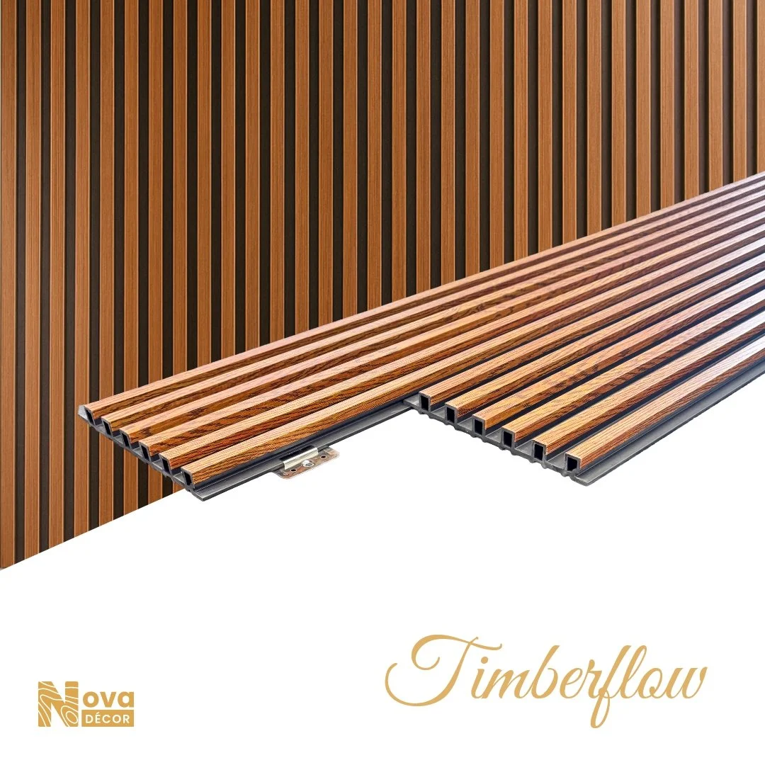 WPC Fluted Panels, Timberflow, 9' feet long