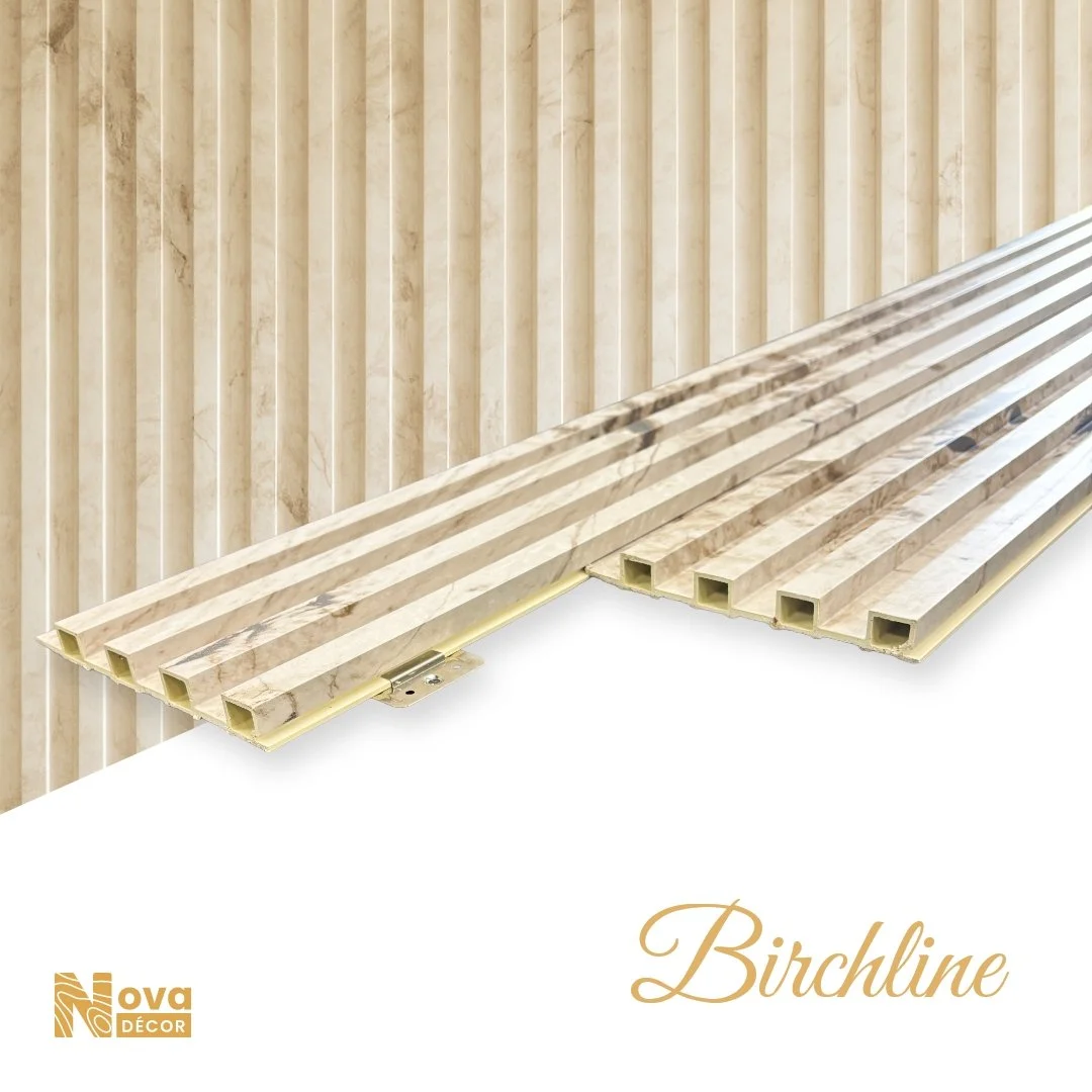 WPC Fluted Panels, Birchline, 9' feet long