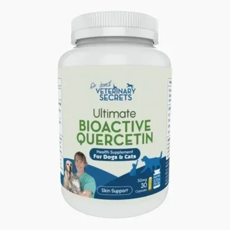 Skip to the beginning of the images gallery
Dr. Jones' Ultimate BioActive Quercetin for Dogs and Cats
