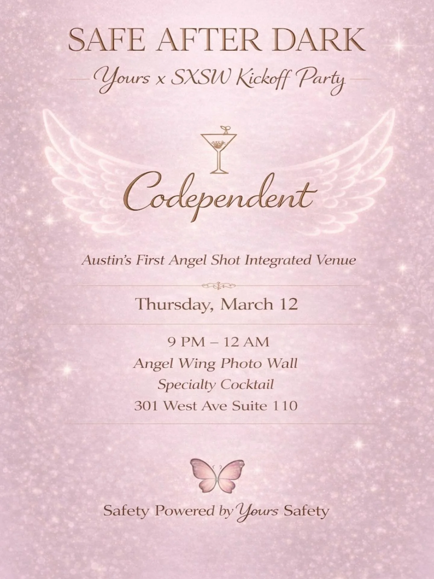Soft launch party Thursday 🩷RSVP in bio🩷 Come celebrate the start of a movement towards safer spaces with me and the first Angel Shot Integrated Venue 🥂