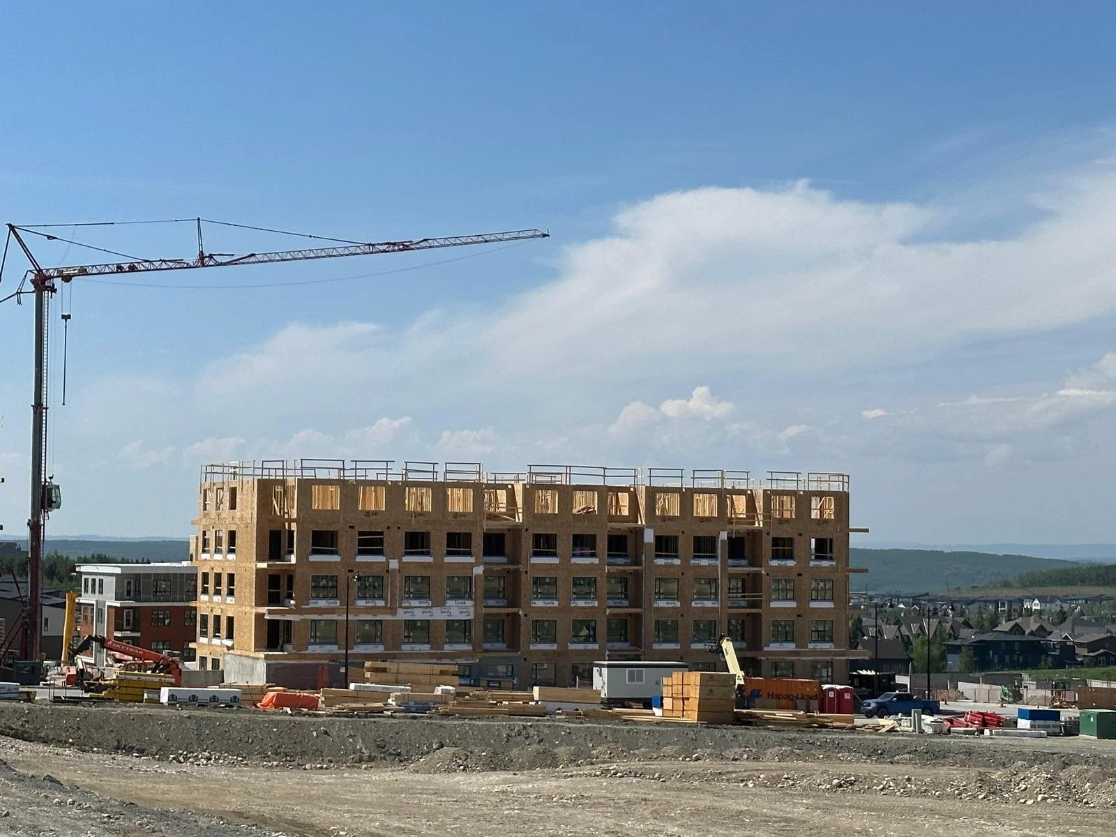Framing of Willow Project by Nunez Construction company, Calgary Alberta residential building
