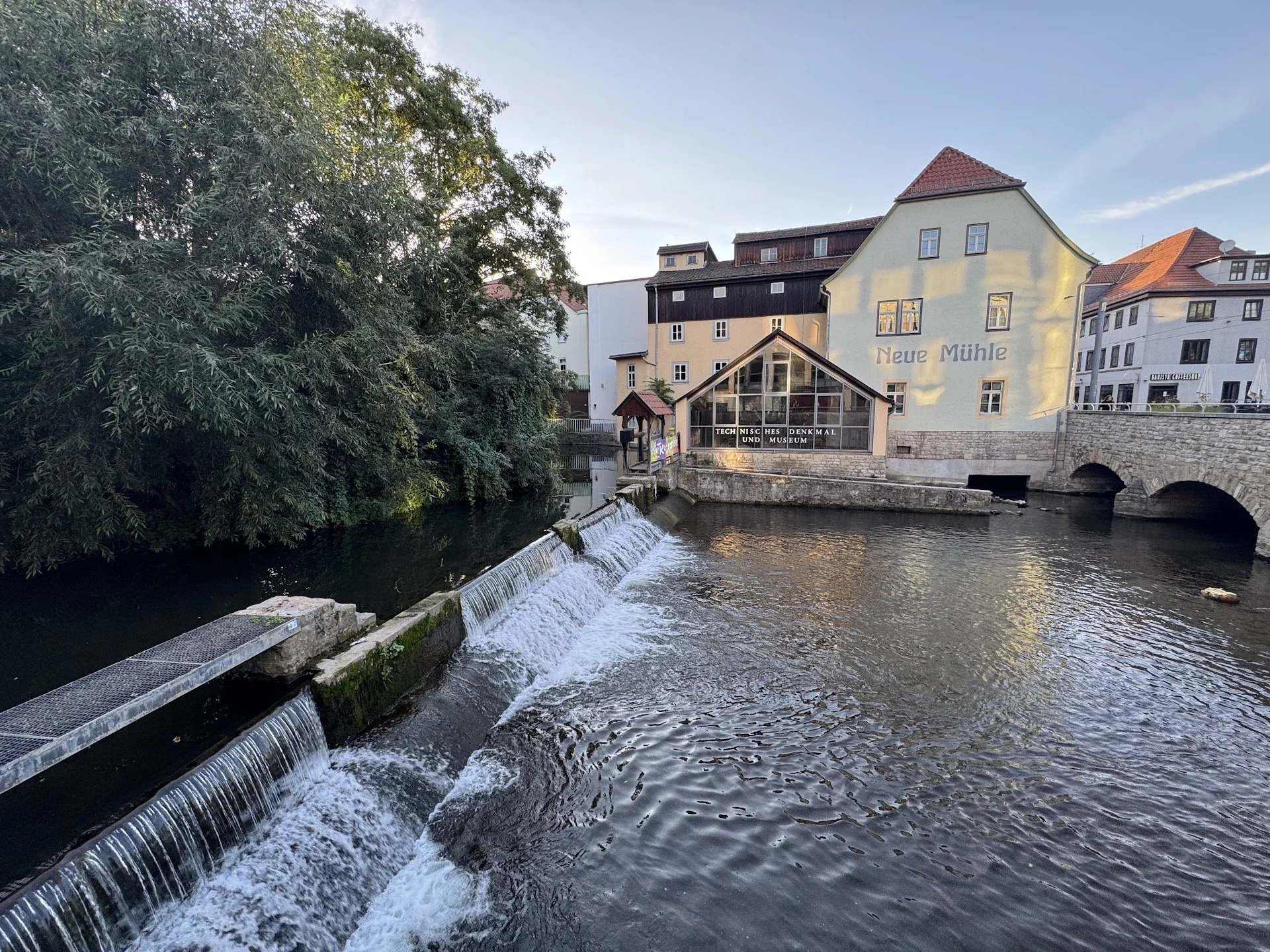 Gera River in Erfurt Germany