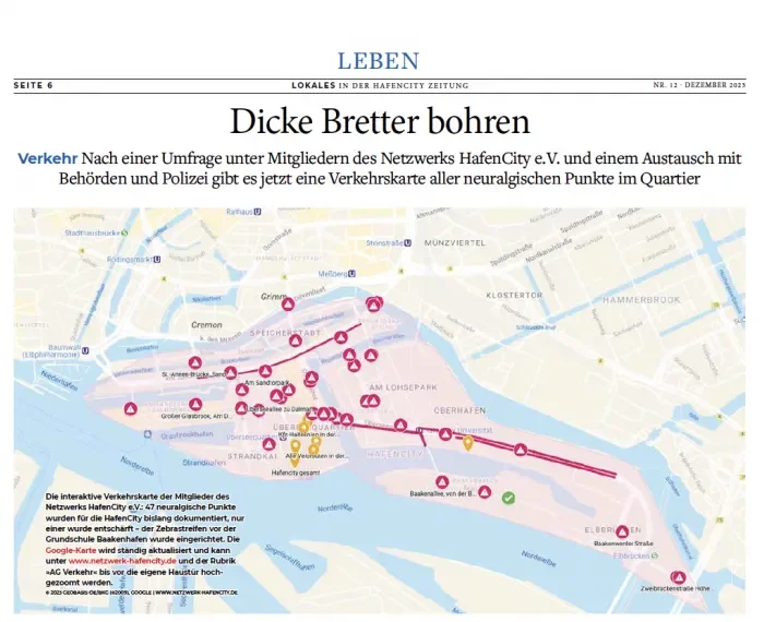 HafenCity Zeitung Dezember 2023: »Dicke Bretter bohren«