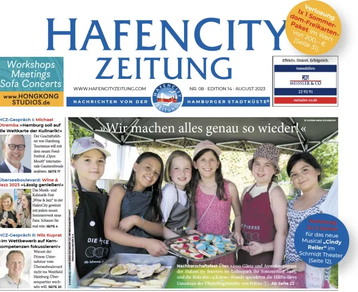 HafenCity Zeitung August 2023: »Wir machen alles genau so wieder«