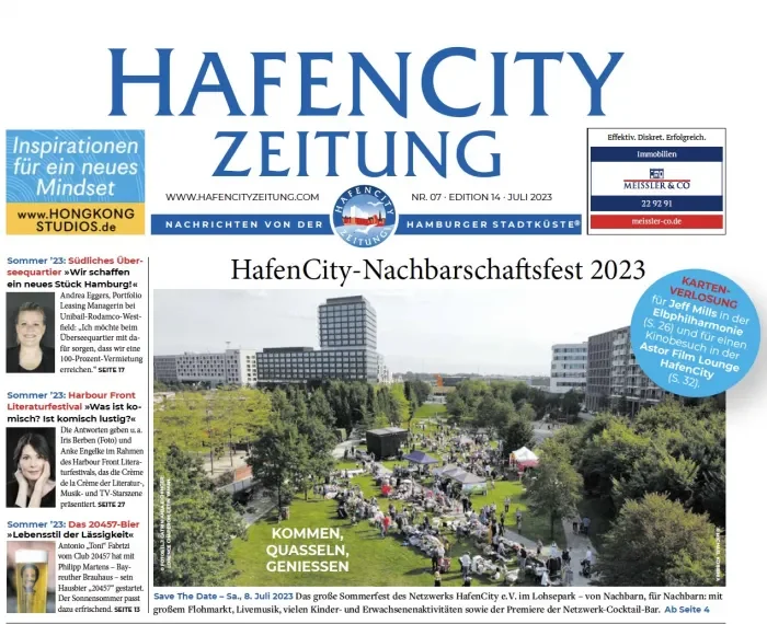 HafenCity Zeitung Juli 2023: »HafenCity-Nachbarschaftsfest 2023«