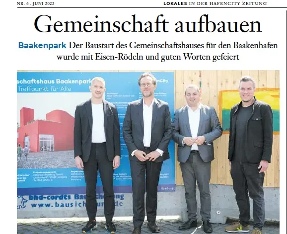 HafenCity Zeitung Juni 2022: Gemeinschaft aufbauen