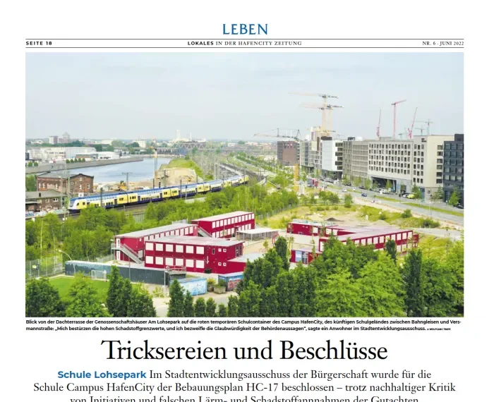 HafenCity Zeitung Juni 2022: Tricksereien und Beschlüsse