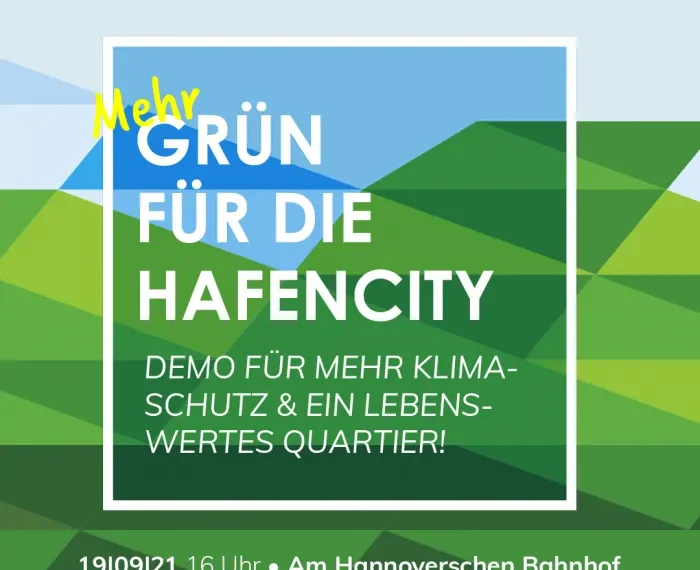 19.9., 16 Uhr: Wir demonstrieren für mehr Klimaschutz und mehr Grün!