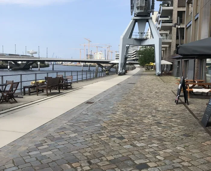 Sind gepflasterte Promenaden Grünflächen?