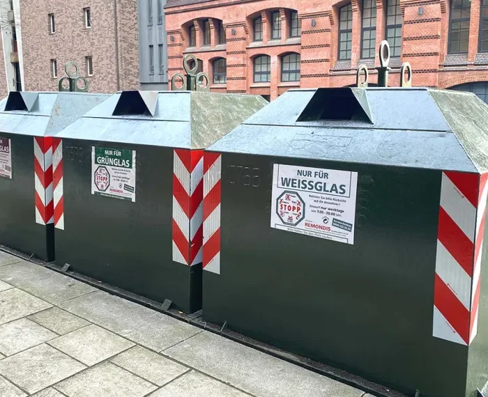 Öffentliche Glascontainer