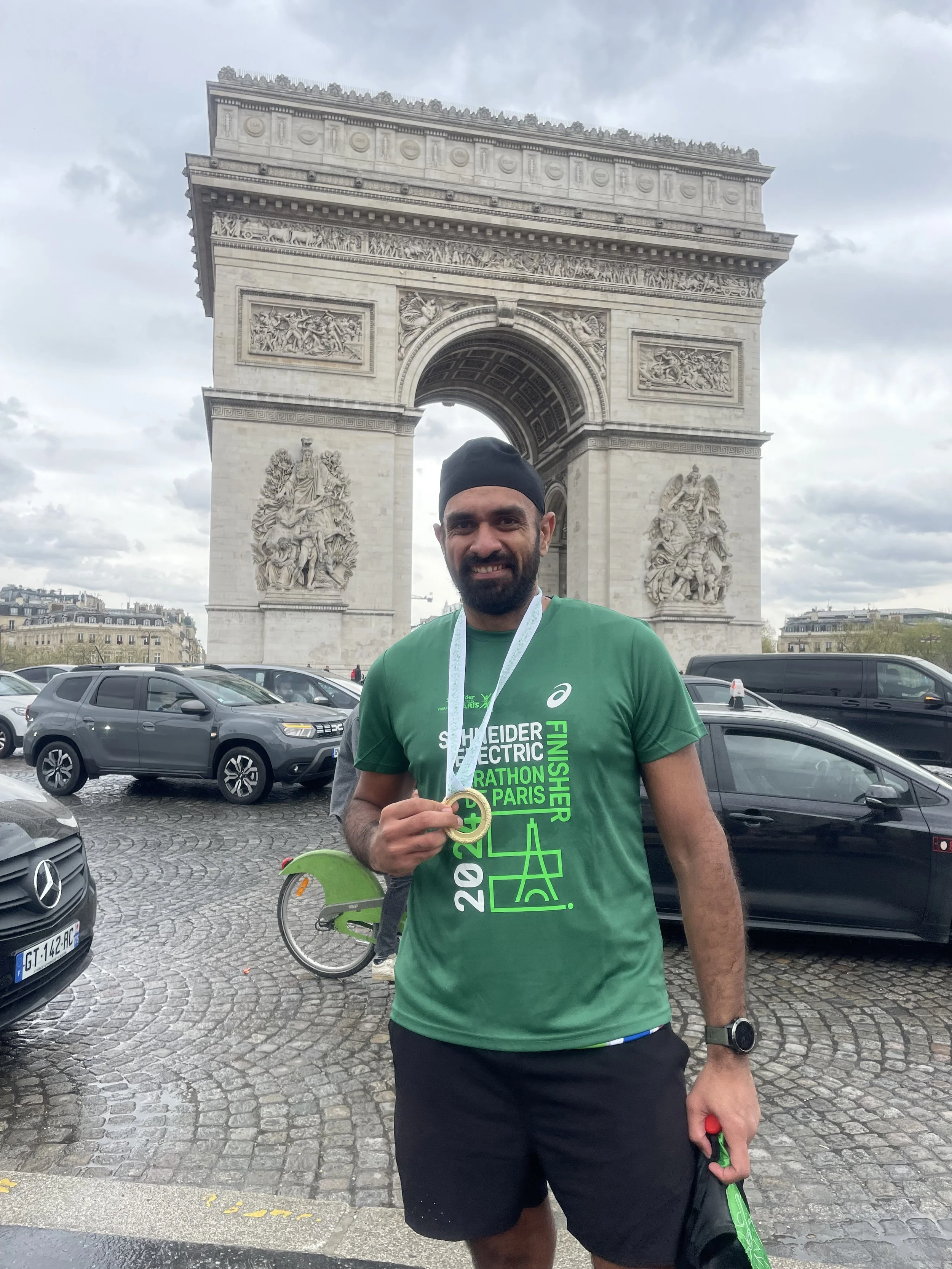Karam Singh of ek Private at Paris Marathon 2025 (Copy)