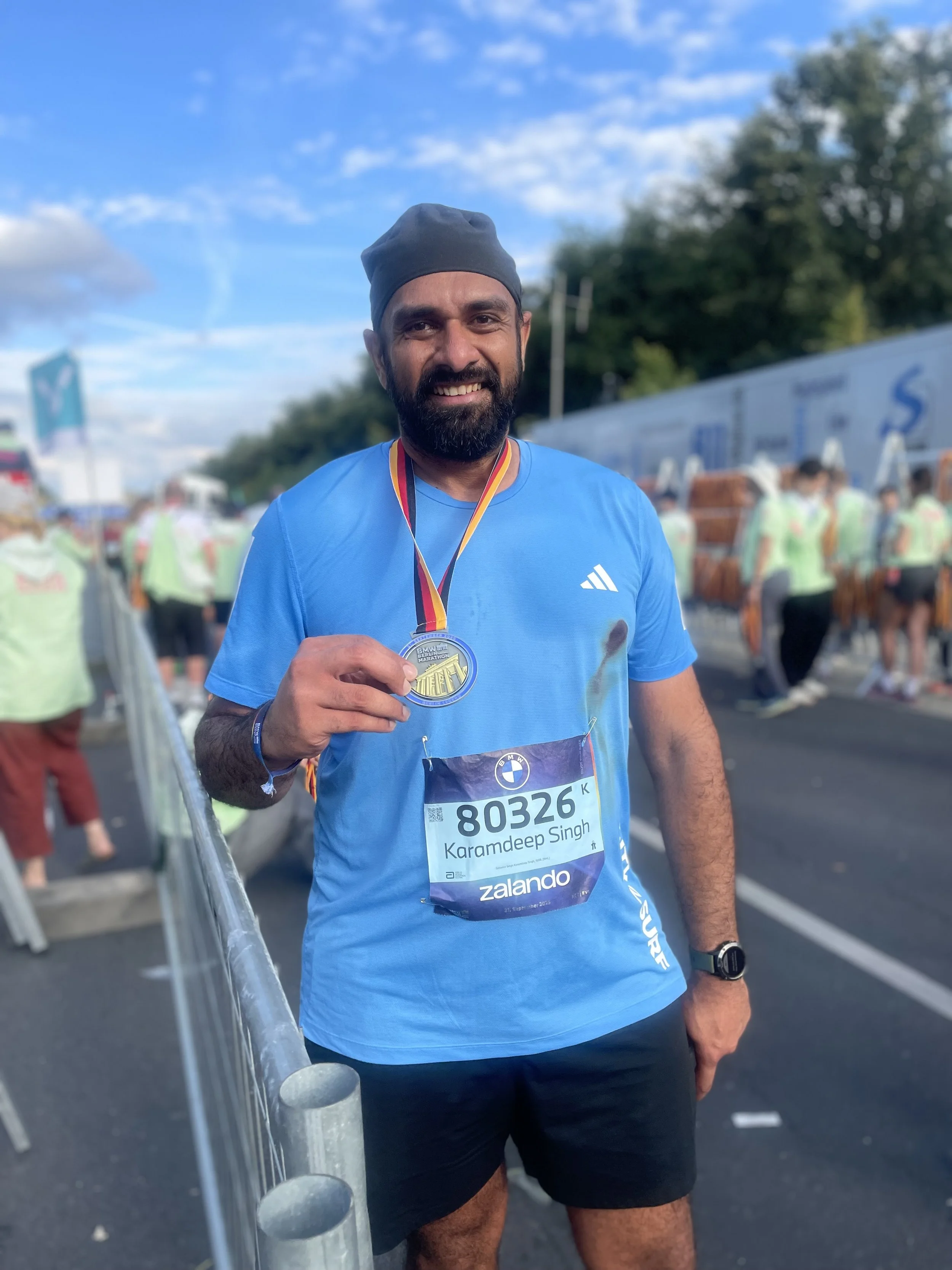 Karam Singh of ek Private at Berlin Marathon Major 2025 (Copy)