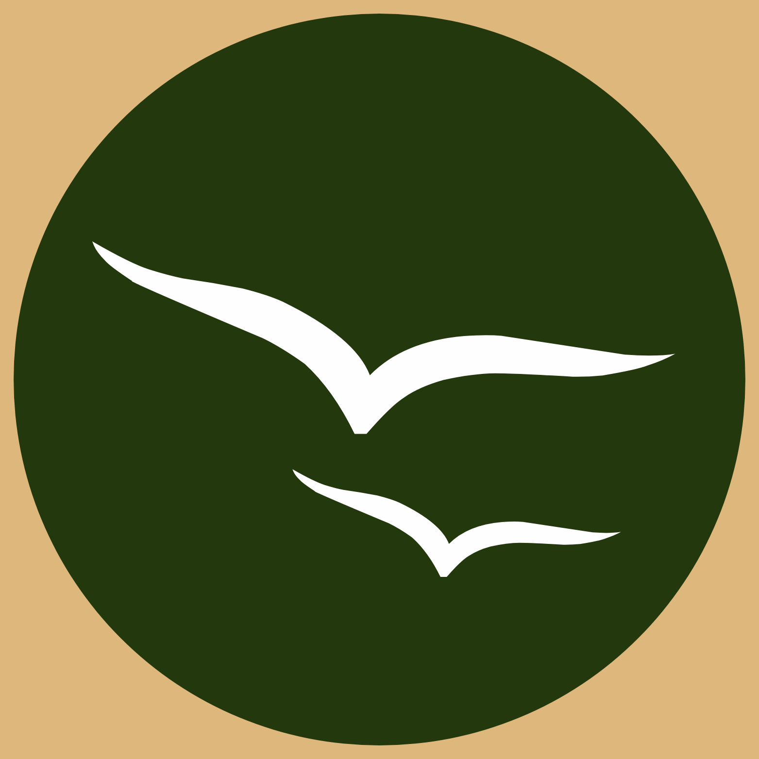 A circular icon with a green background and an outline of two birds in white. Clicking this image will direct you to the Natural Resources Management web page.