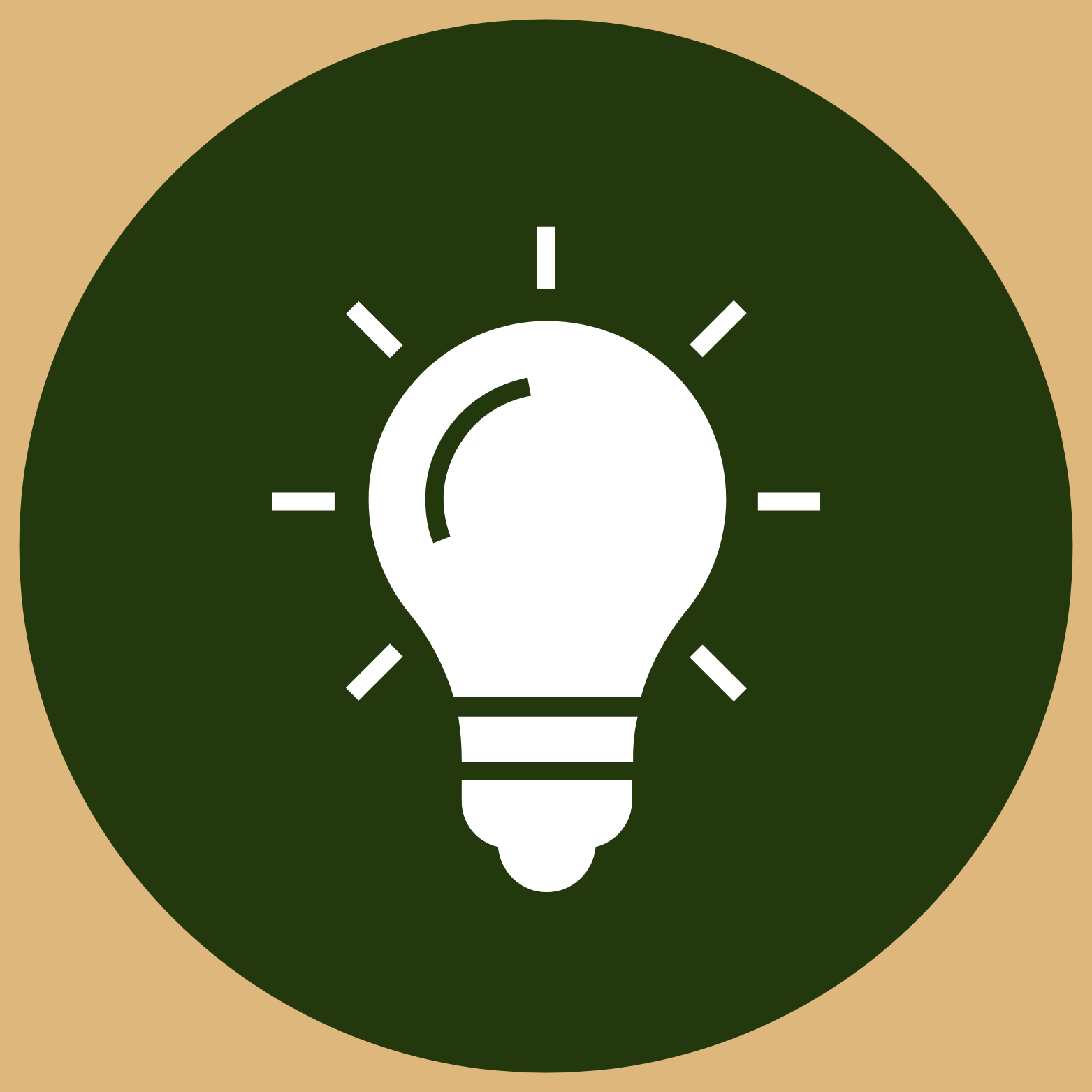 A circular icon with a green background and a white lightbulb. Clicking this image will direct you to the Environmental Due Diligence web page.