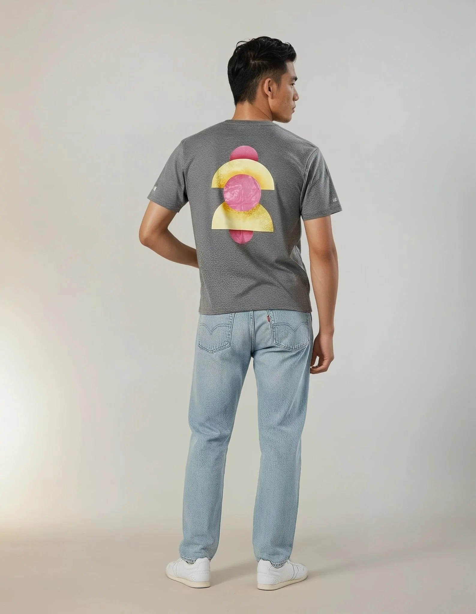 GREY OVER SIZED T-SHIRT