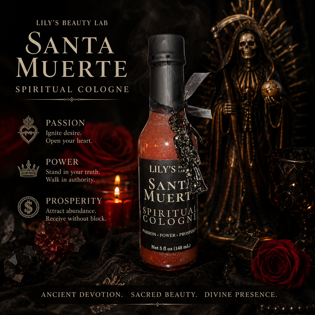 Santa Muerte Spiritual Cologne (Agua de Santa Muerte)