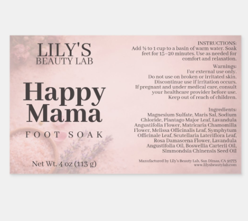 Happy Mama Luxury Botanical Foot Soak