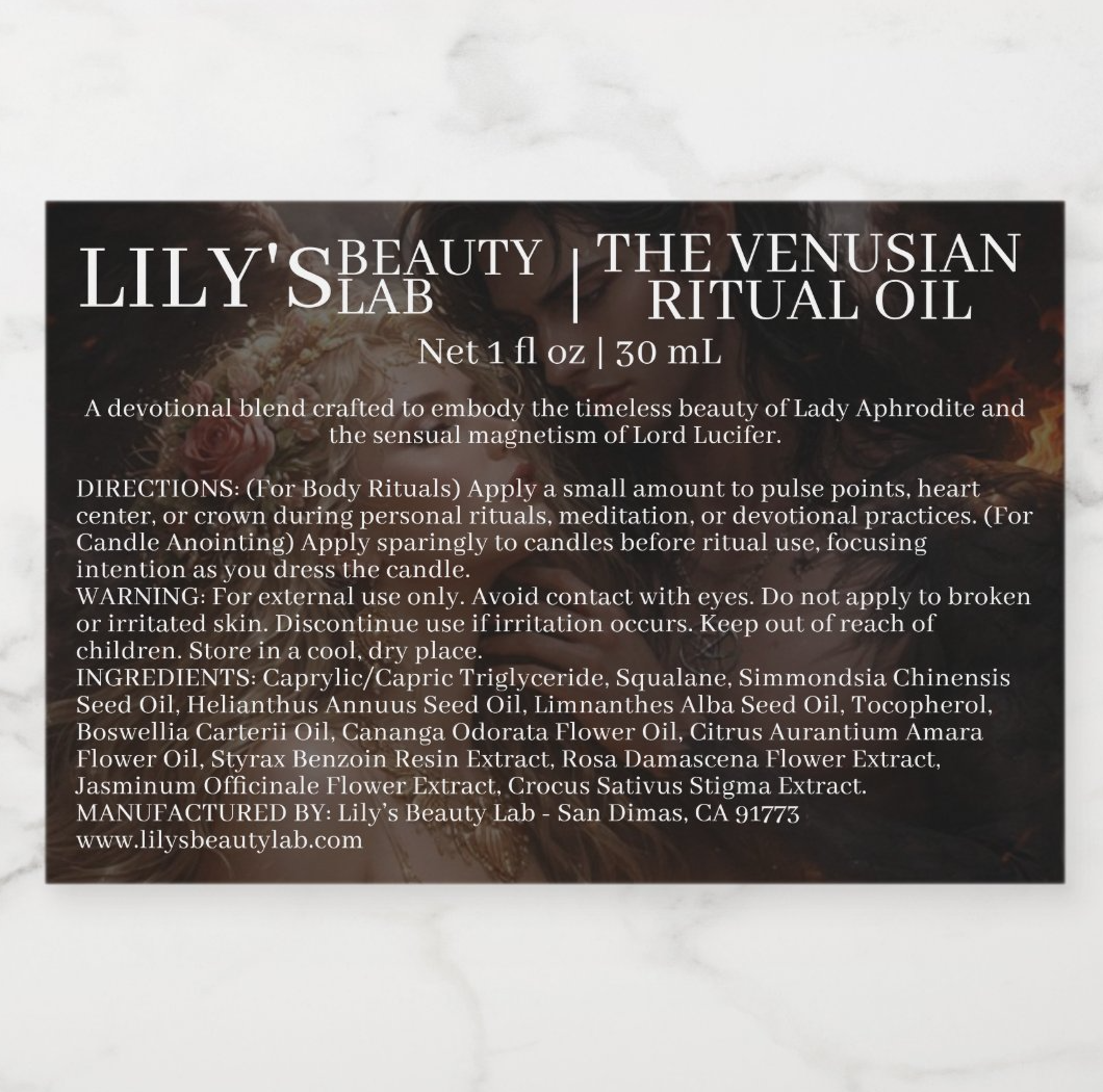 THE VENUSIAN RITUAL OIL