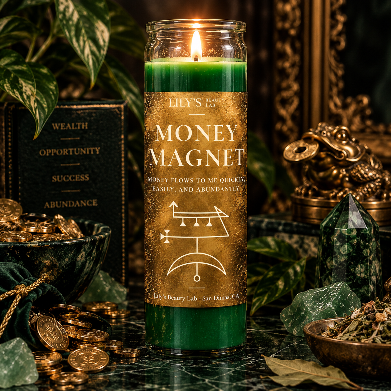 Money Magnet Prayer Candle