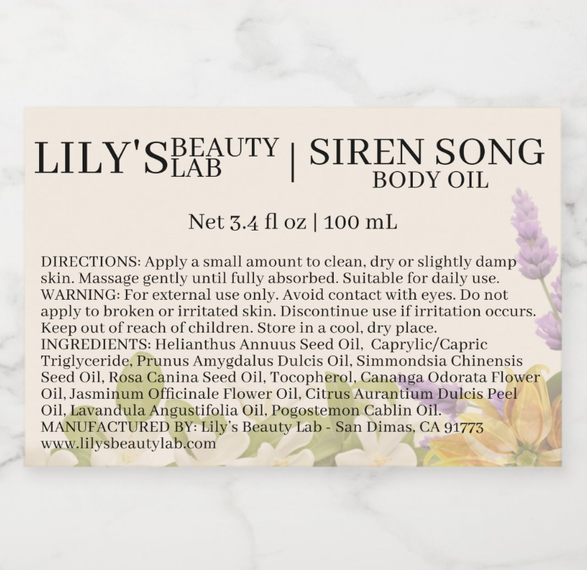 SIREN SONG BODY OIL