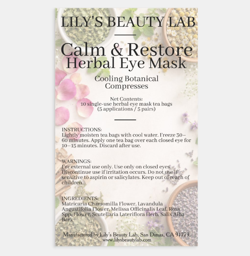 Calm + Restore Herbal Eye Masks