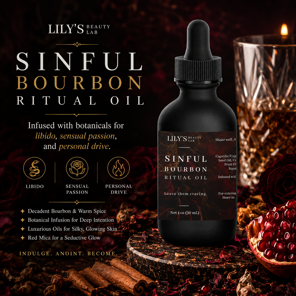 Sinful Bourbon Ritual Oil (PRESALE)