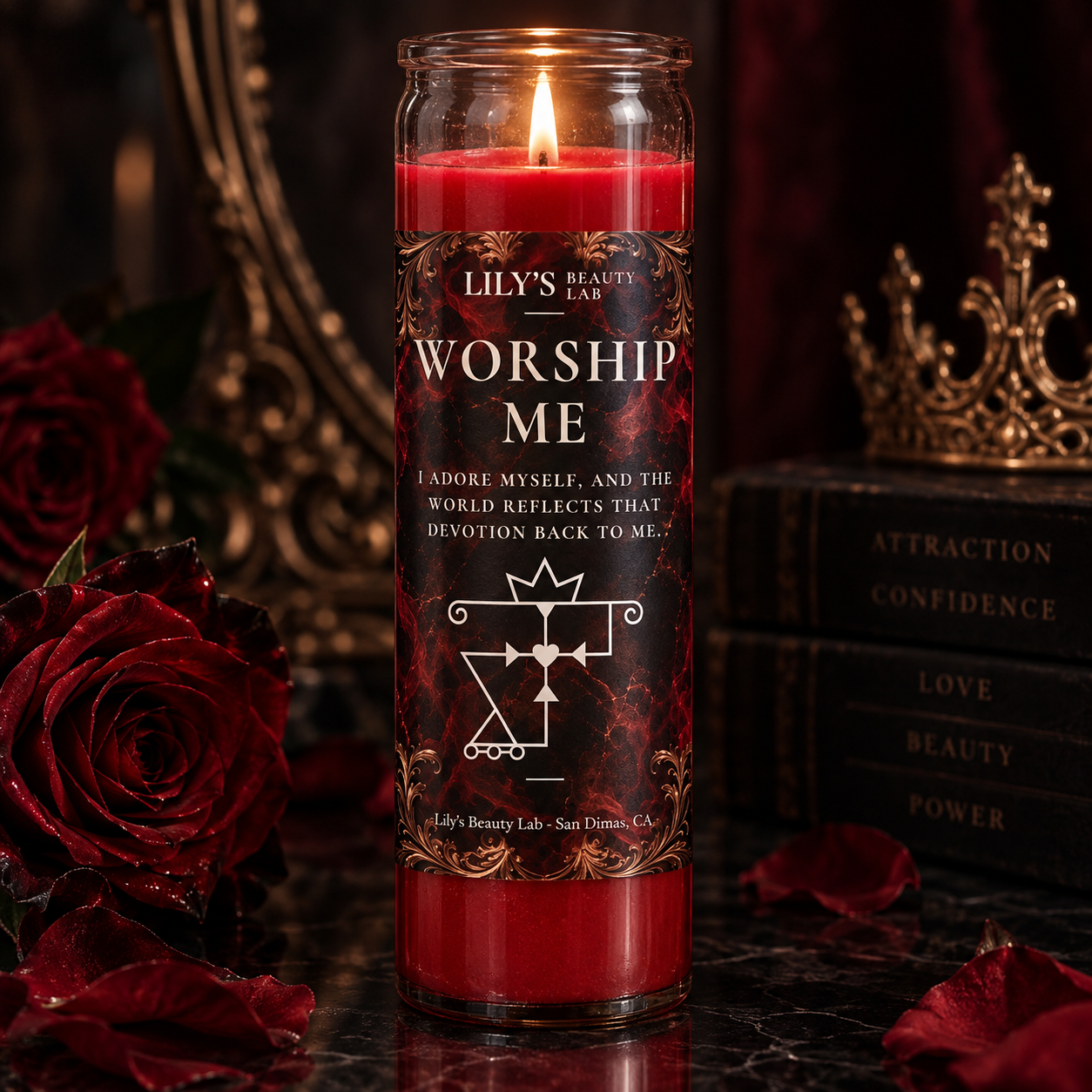 Worship Me Prayer Candle