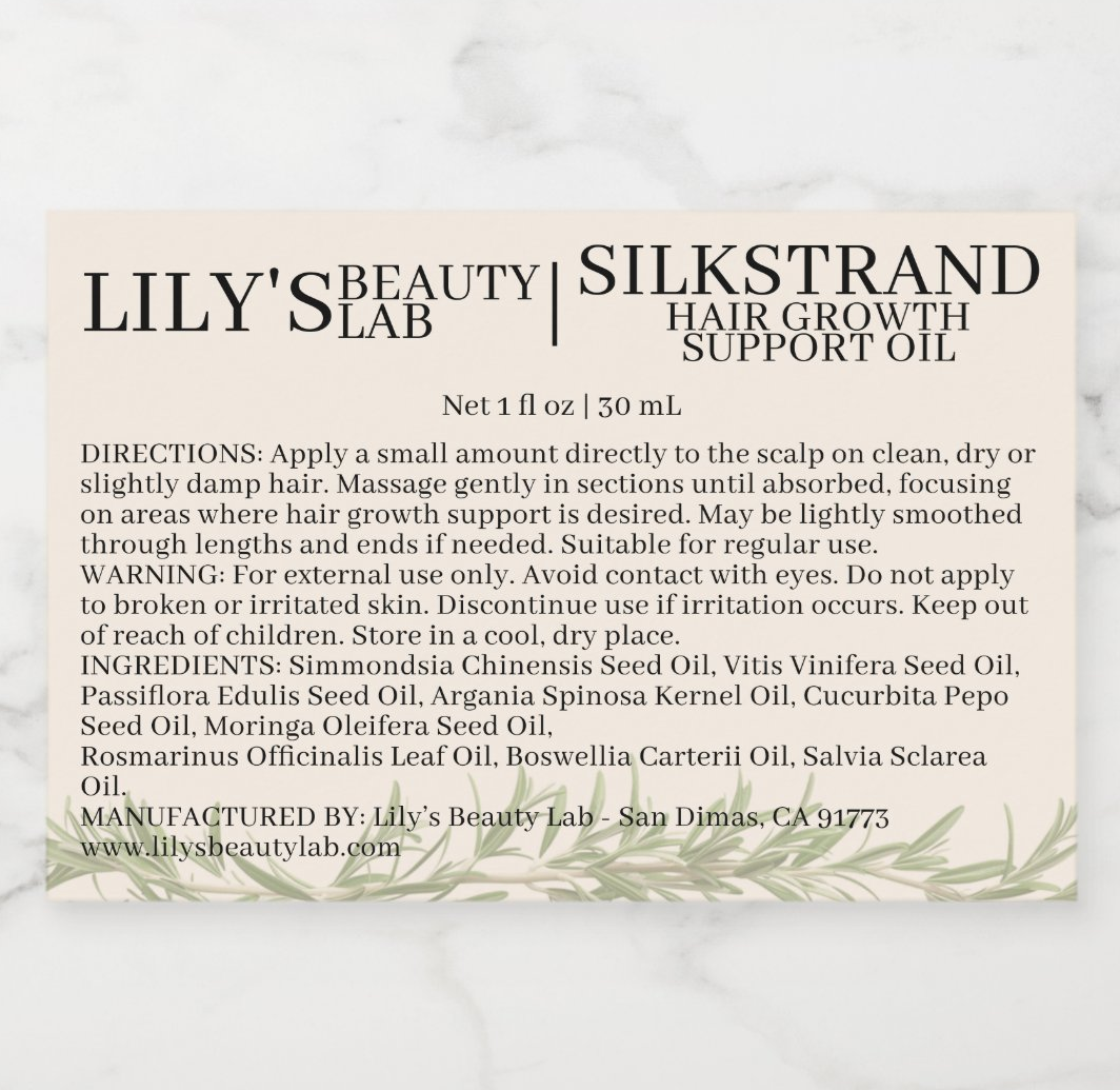 SILKSTRAND HAIR GROWTH SUPPORT OIL