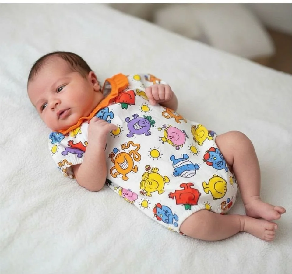 Bright & Colourful Character Frill Romper - 0 months