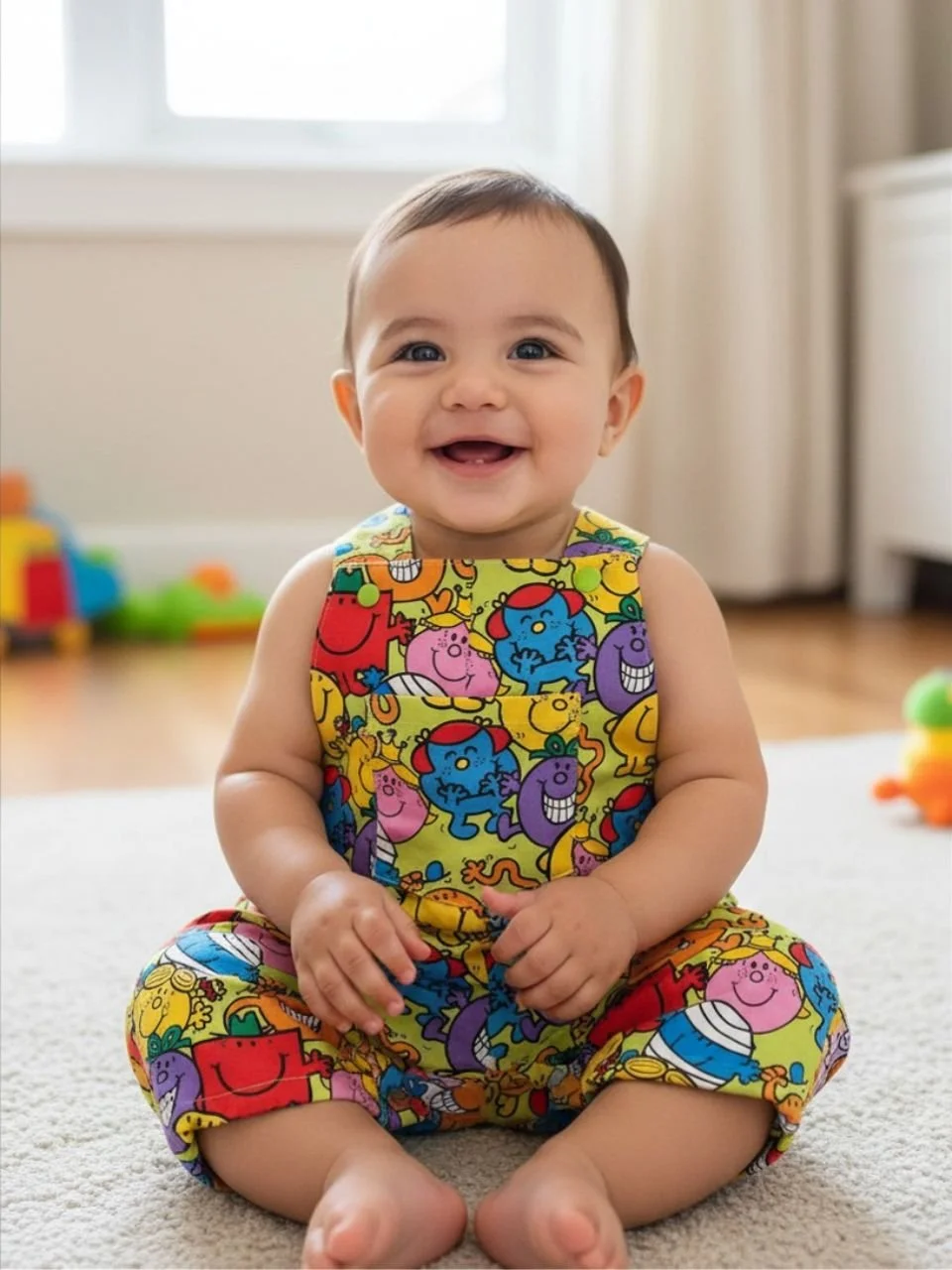 Happy Storybook Character Overalls - 6-9 months