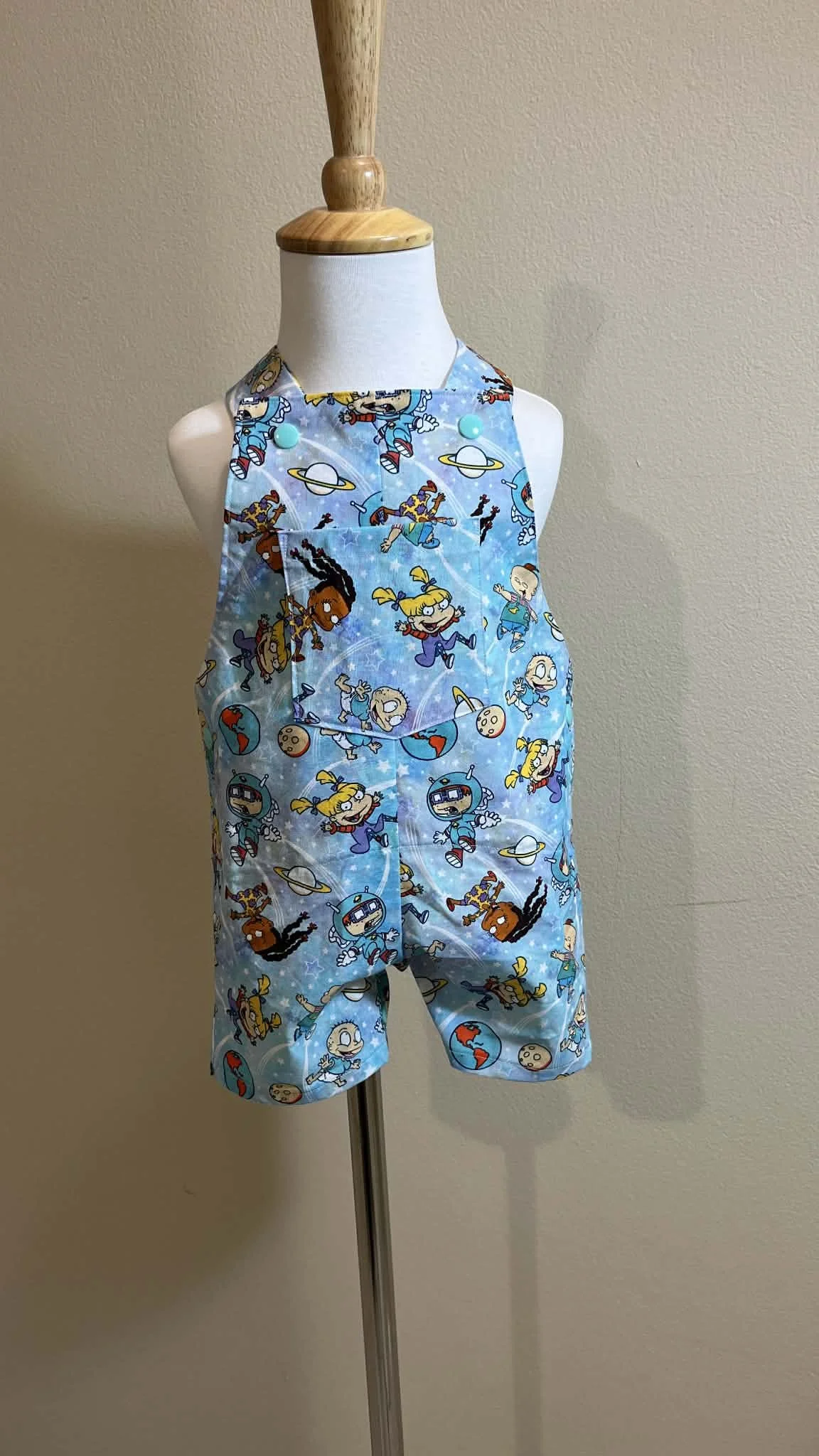 Animated Childhood Characters Overalls - 3-6 months