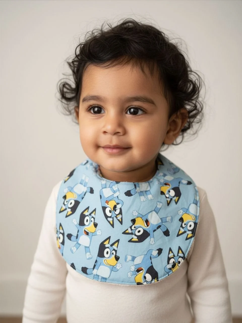 Blue Dog Baby Bib - 12-18 months