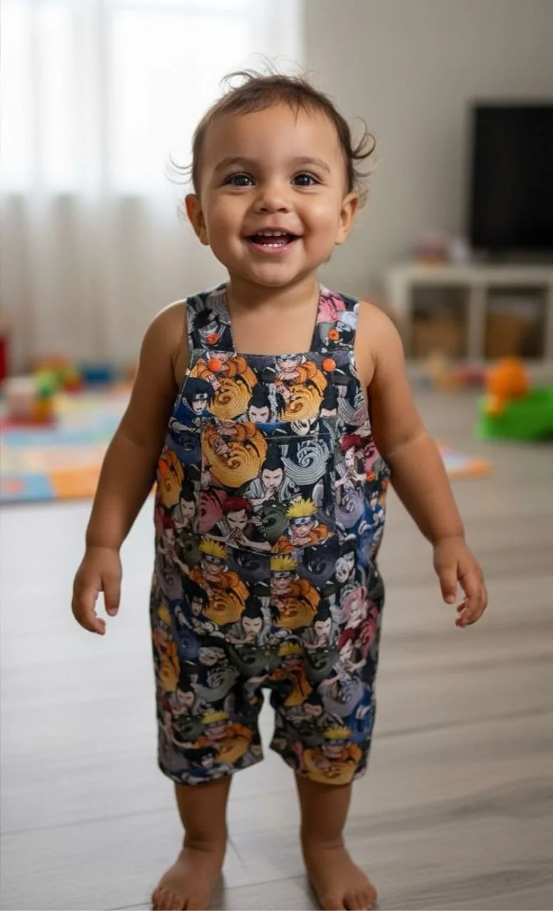 Anime Ninja Overalls - 12-18 months