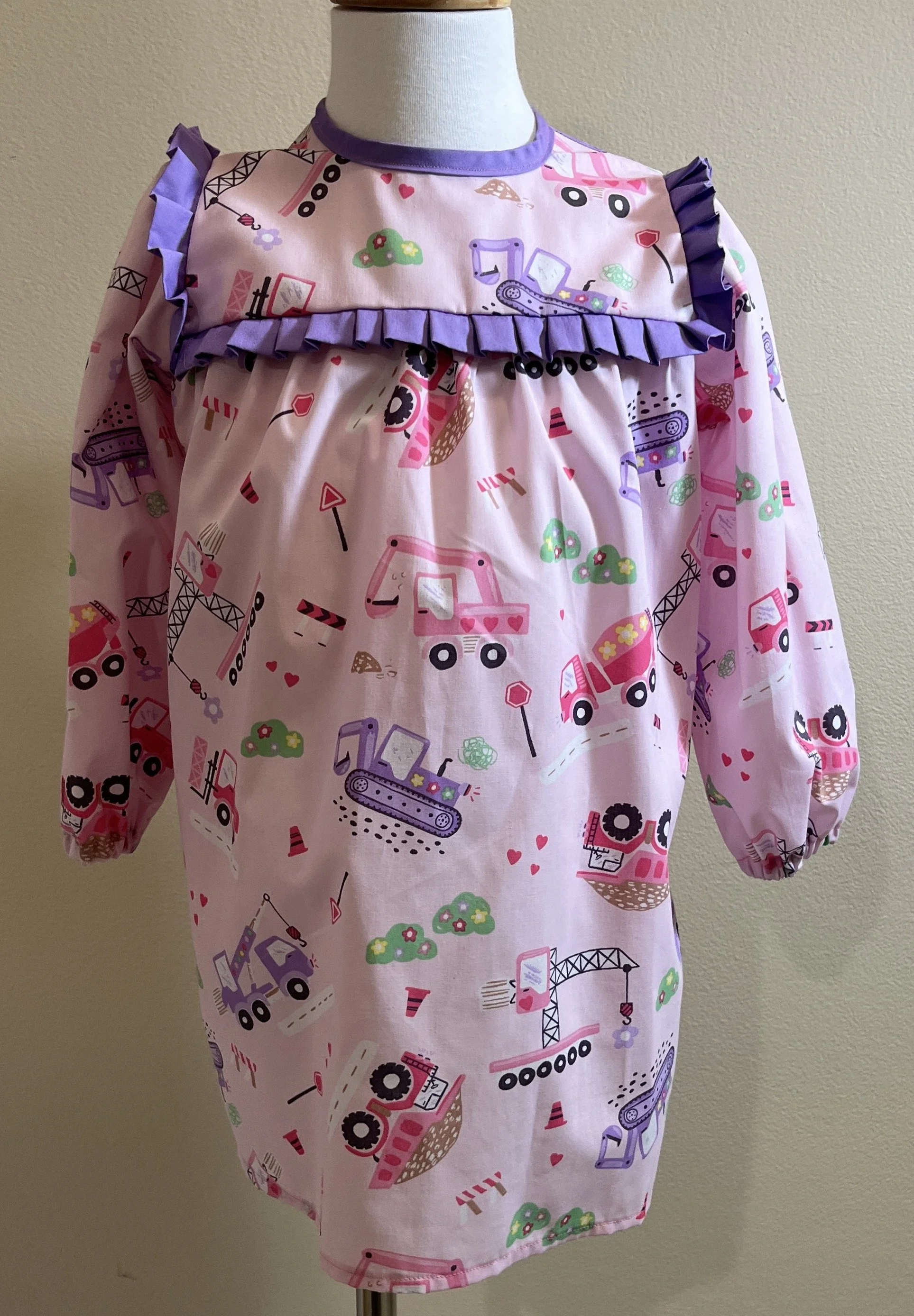 Pink Trucks Carrie Dress - 2 years